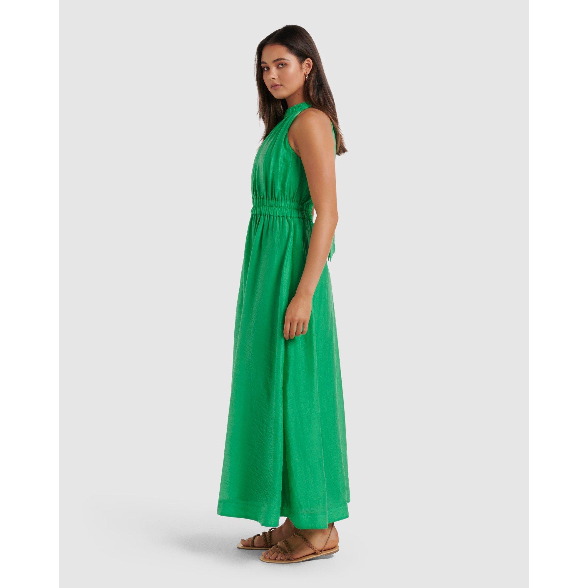 Green - Forever New - Magnolia High Neck Maxi Dress - 4