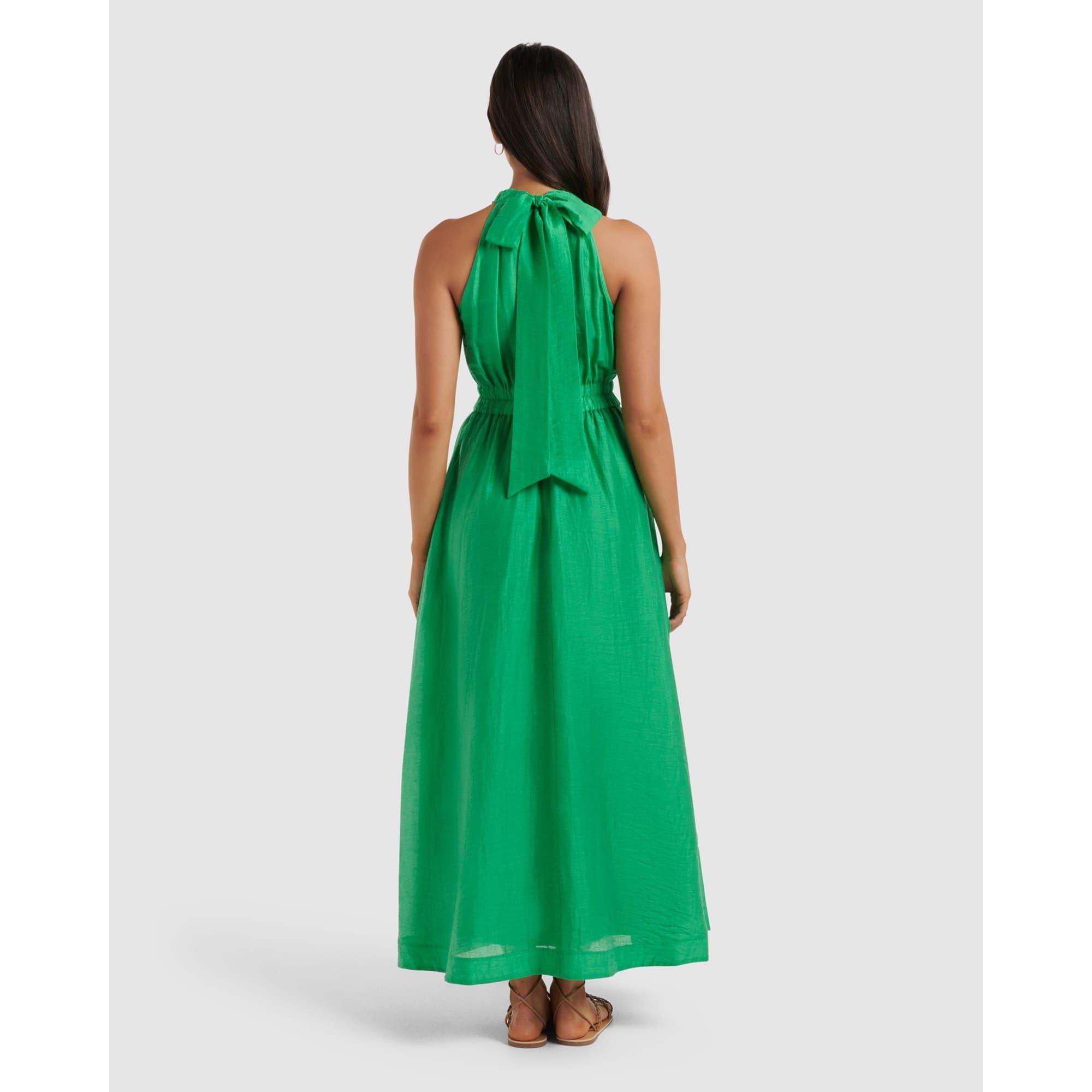 Green - Forever New - Magnolia High Neck Maxi Dress - 5