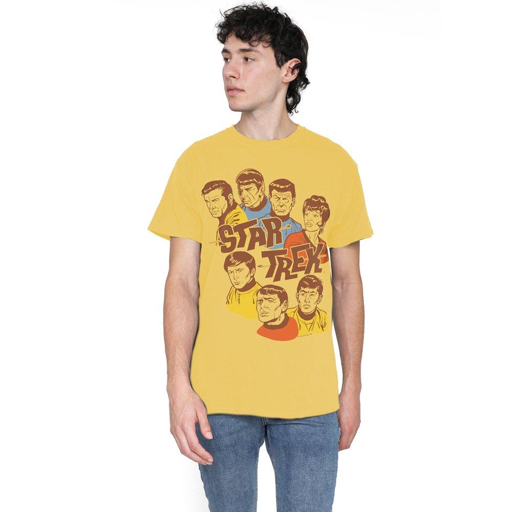 Yellow - Star Trek - Star Trek Retro Illustrated Crew T Shirt Banana - 1