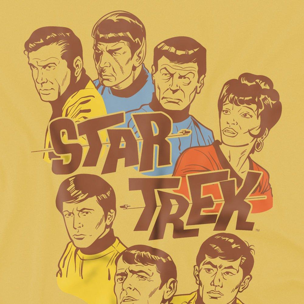 Yellow - Star Trek - Star Trek Retro Illustrated Crew T Shirt Banana - 2