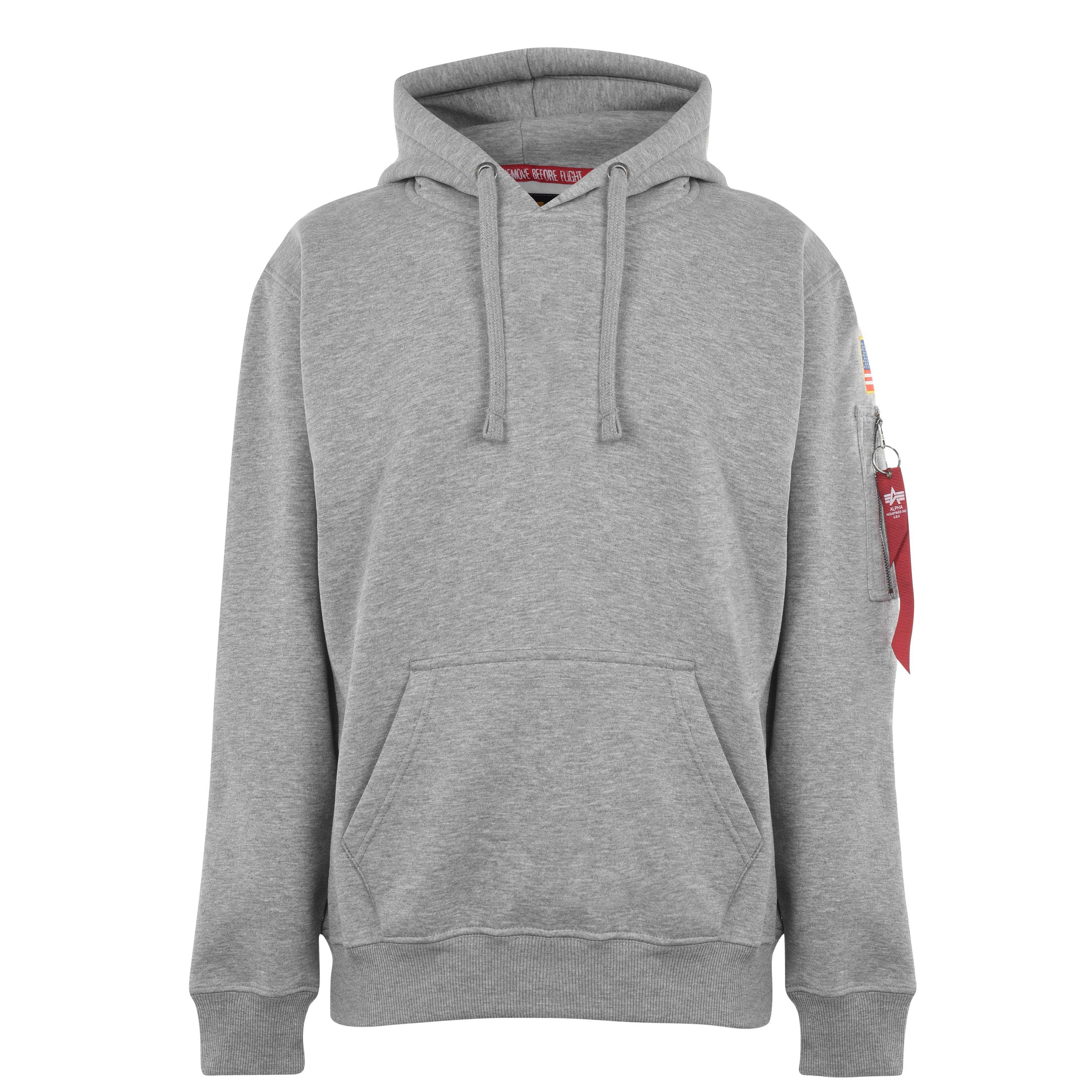 Grey - Alpha Industries - Space Shuttle Hoody - 1