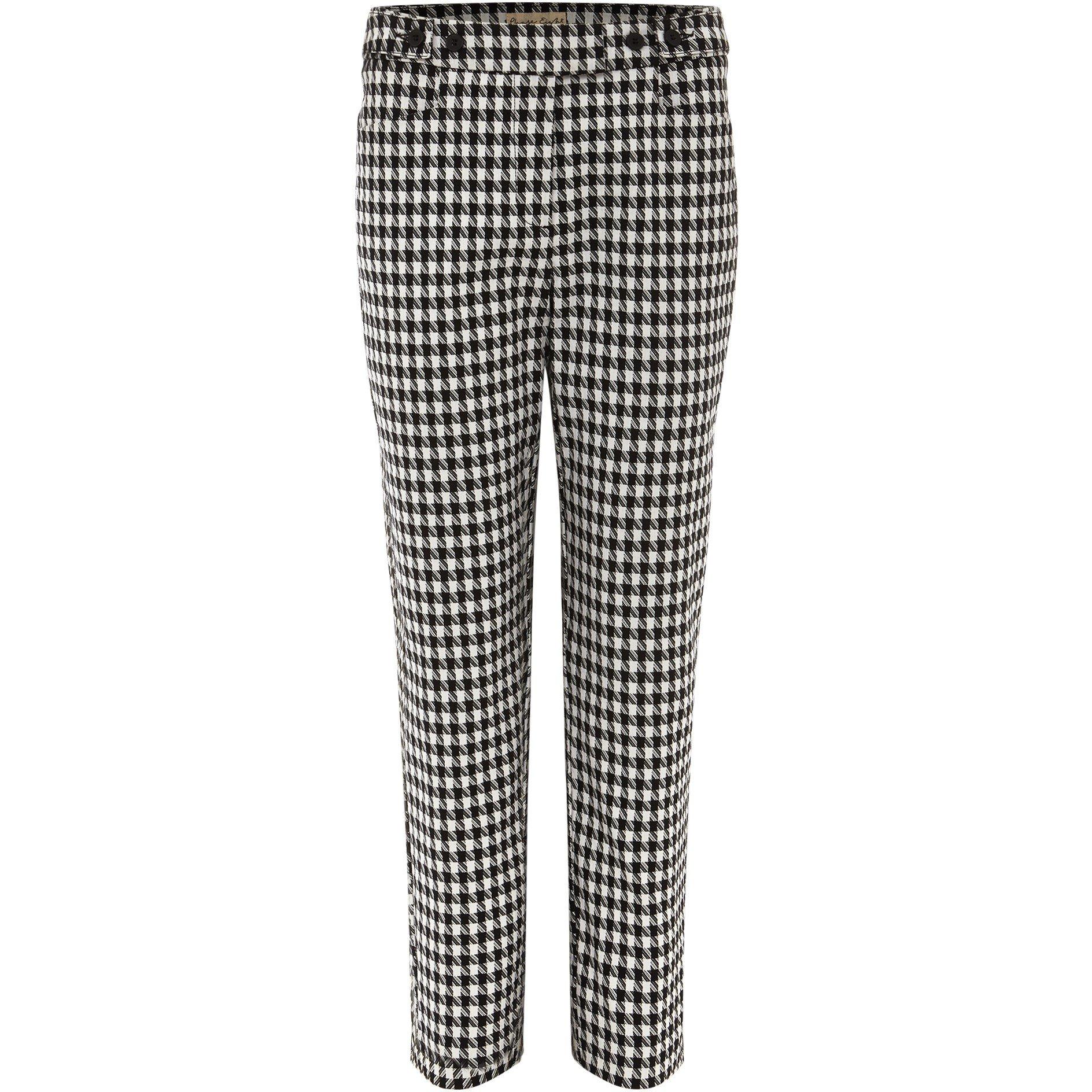 Black/Ivory - Phase Eight - Gigi Dogtooth Trouser - 1