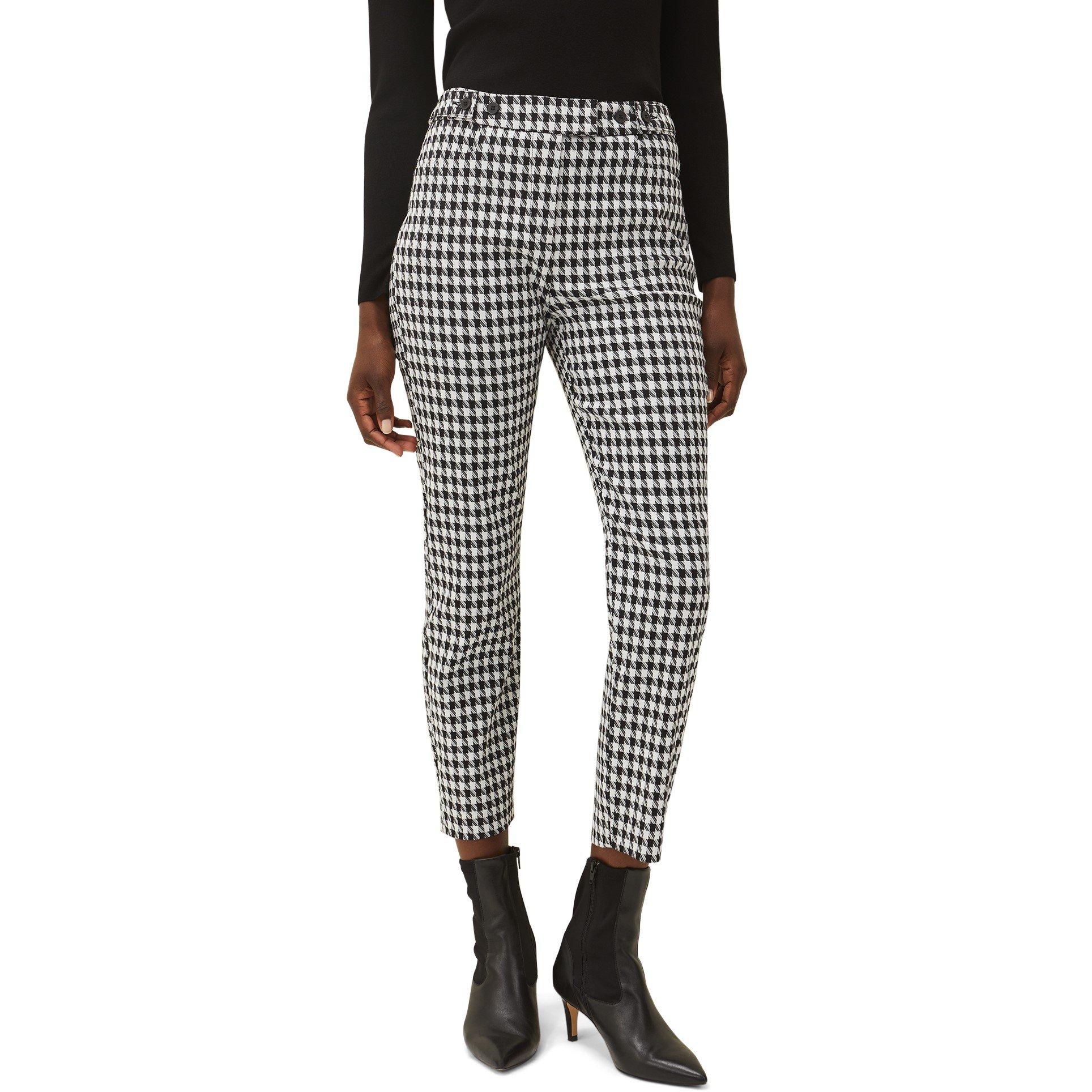 Black/Ivory - Phase Eight - Gigi Dogtooth Trouser - 2