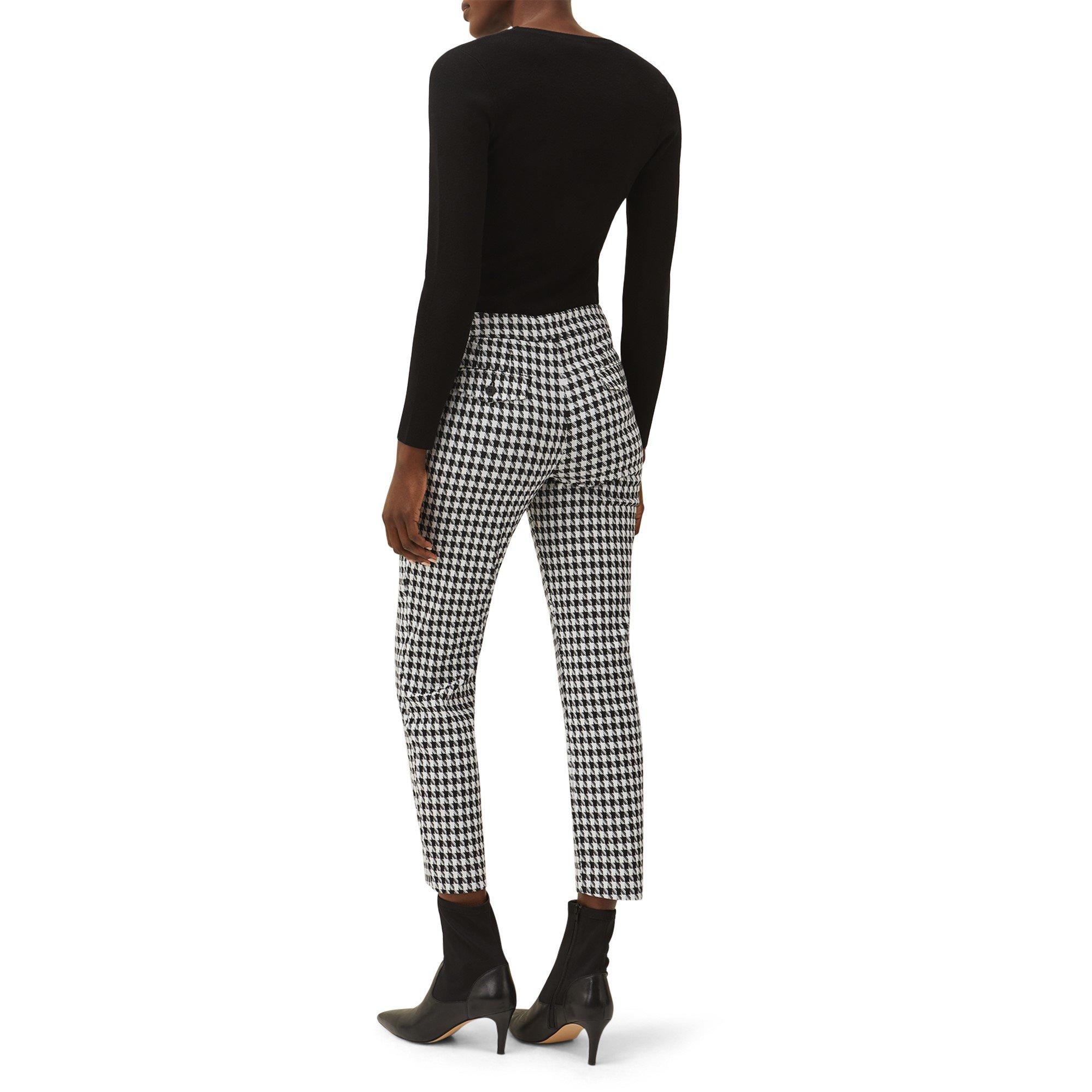 Black/Ivory - Phase Eight - Gigi Dogtooth Trouser - 3