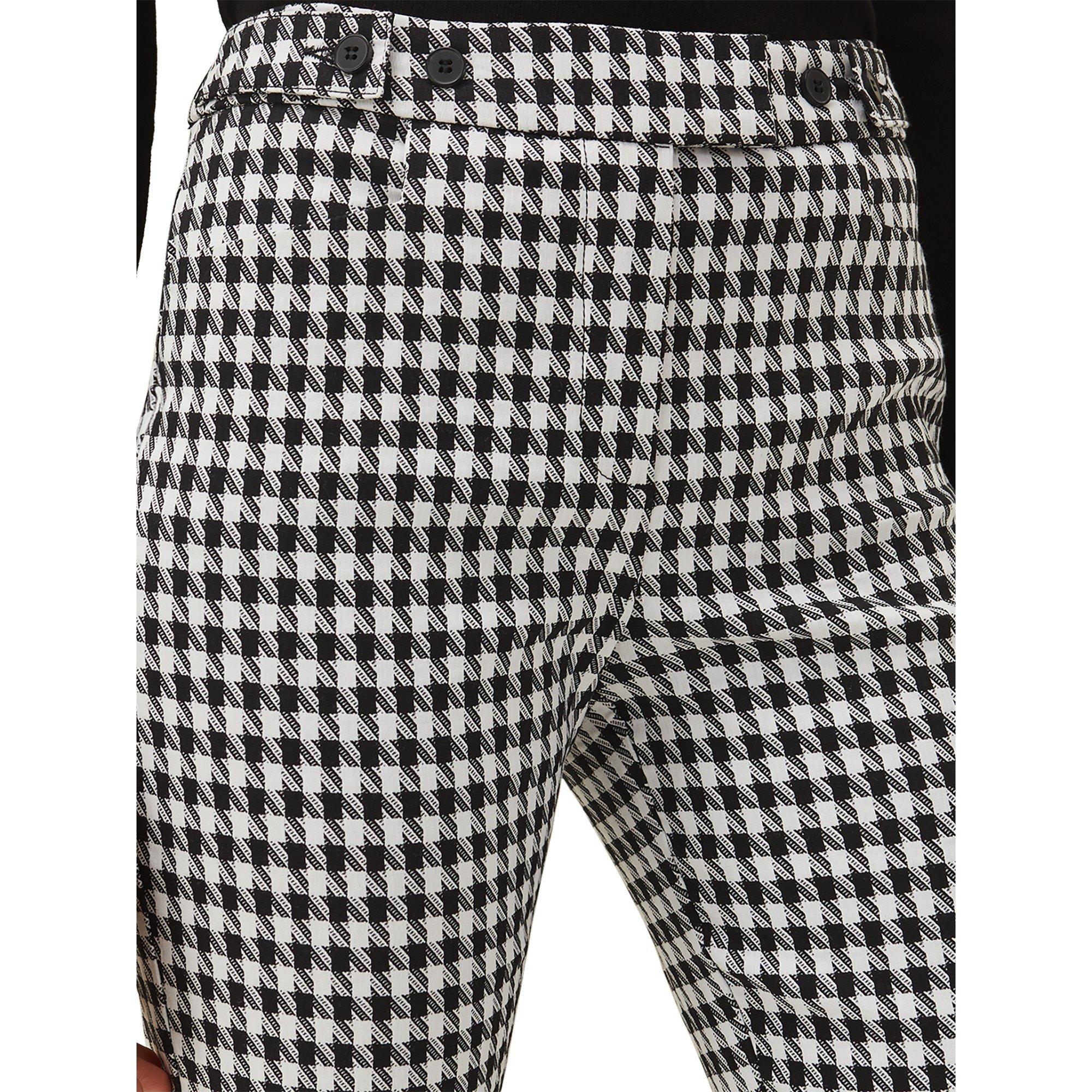 Black/Ivory - Phase Eight - Gigi Dogtooth Trouser - 4