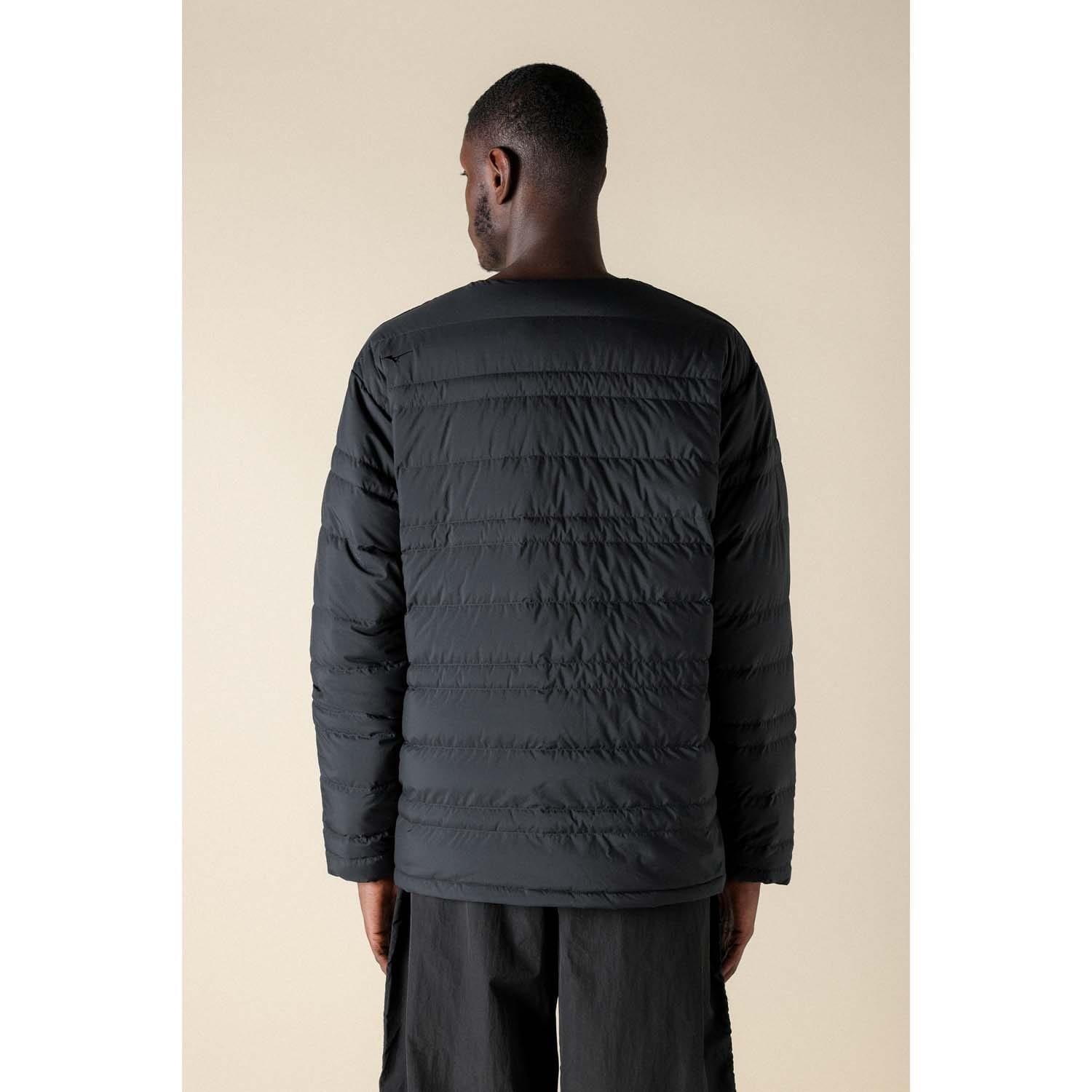 Black - Mizuno - Breath Thermo Lightweight Down Jacket - 3