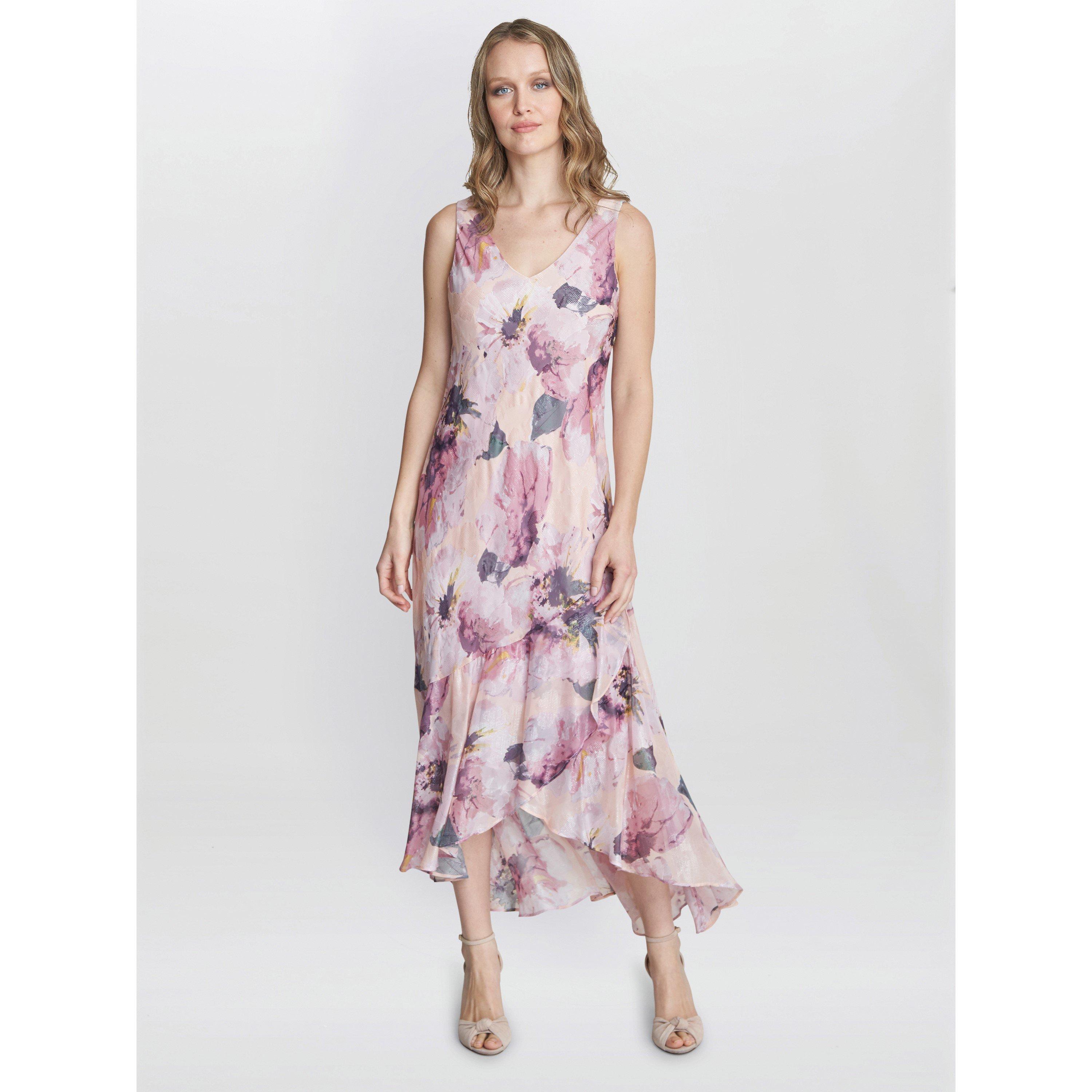 Blush - Gina Bacconi - Nadia Midi Chiffon Dress And Jacket - 7