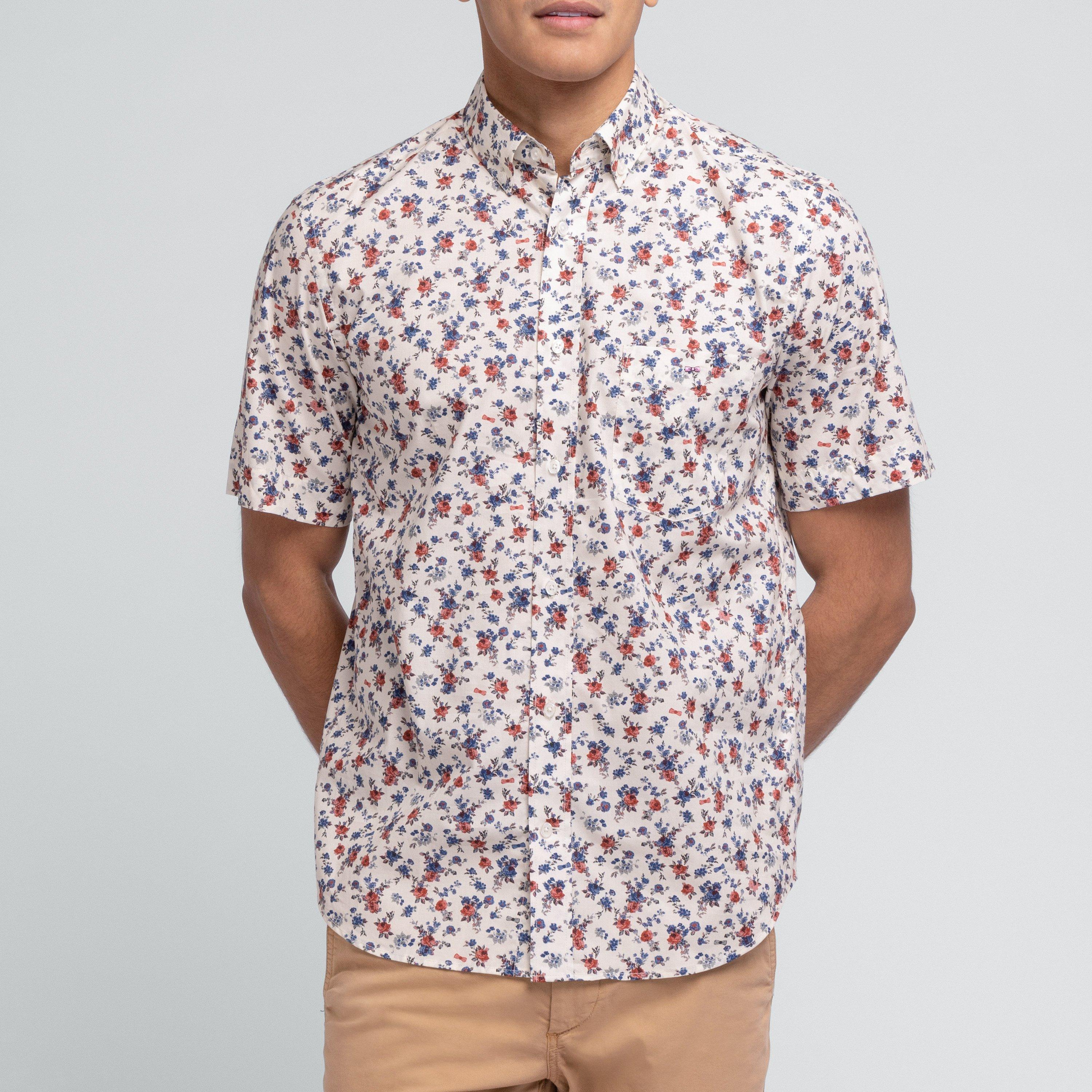 Ecc - Eden Park - Pima cotton blouse / floral print - 2