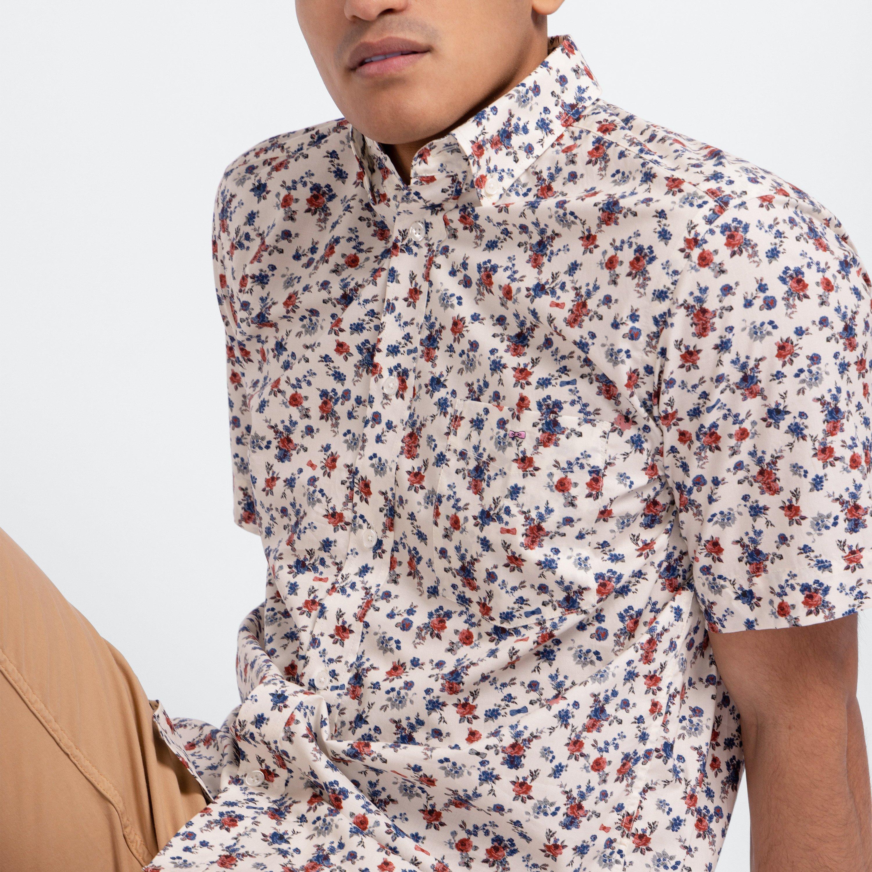 Ecc - Eden Park - Pima cotton blouse / floral print - 3