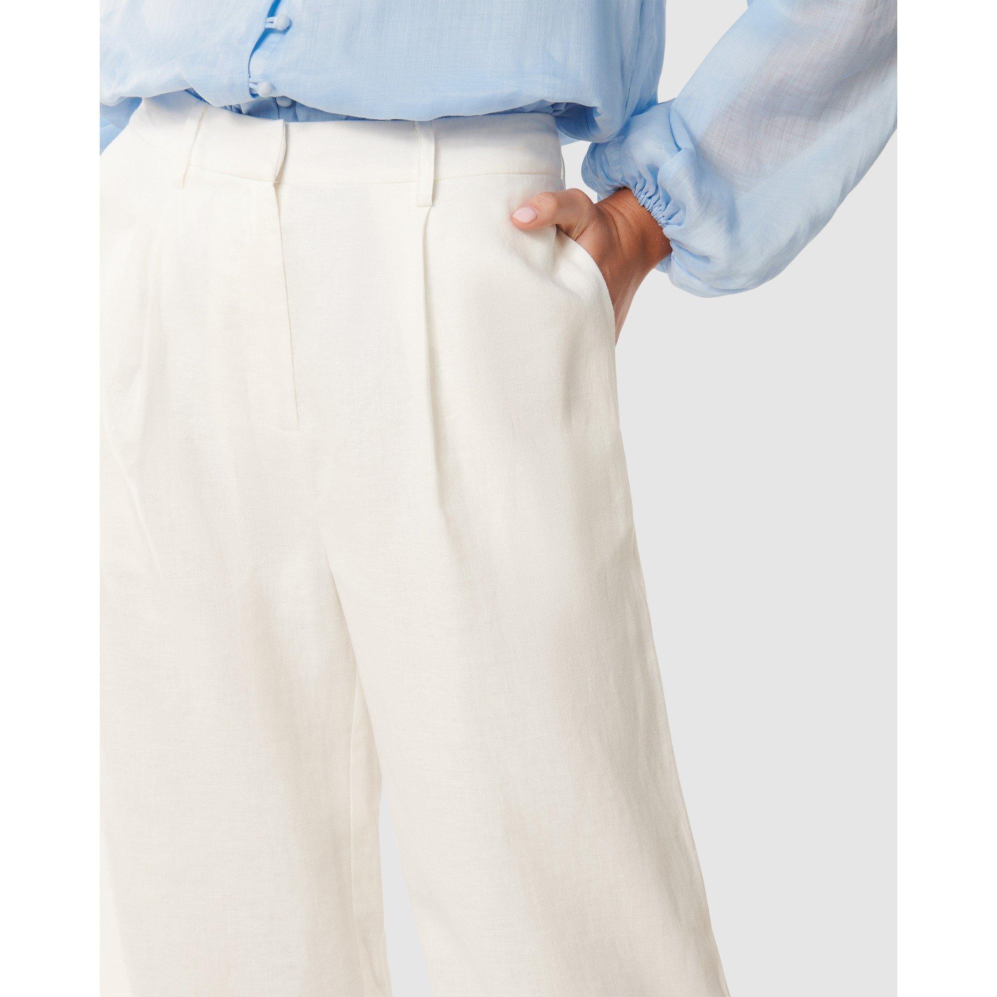 Porcelain - Forever New - Brya Linen Pants - 3
