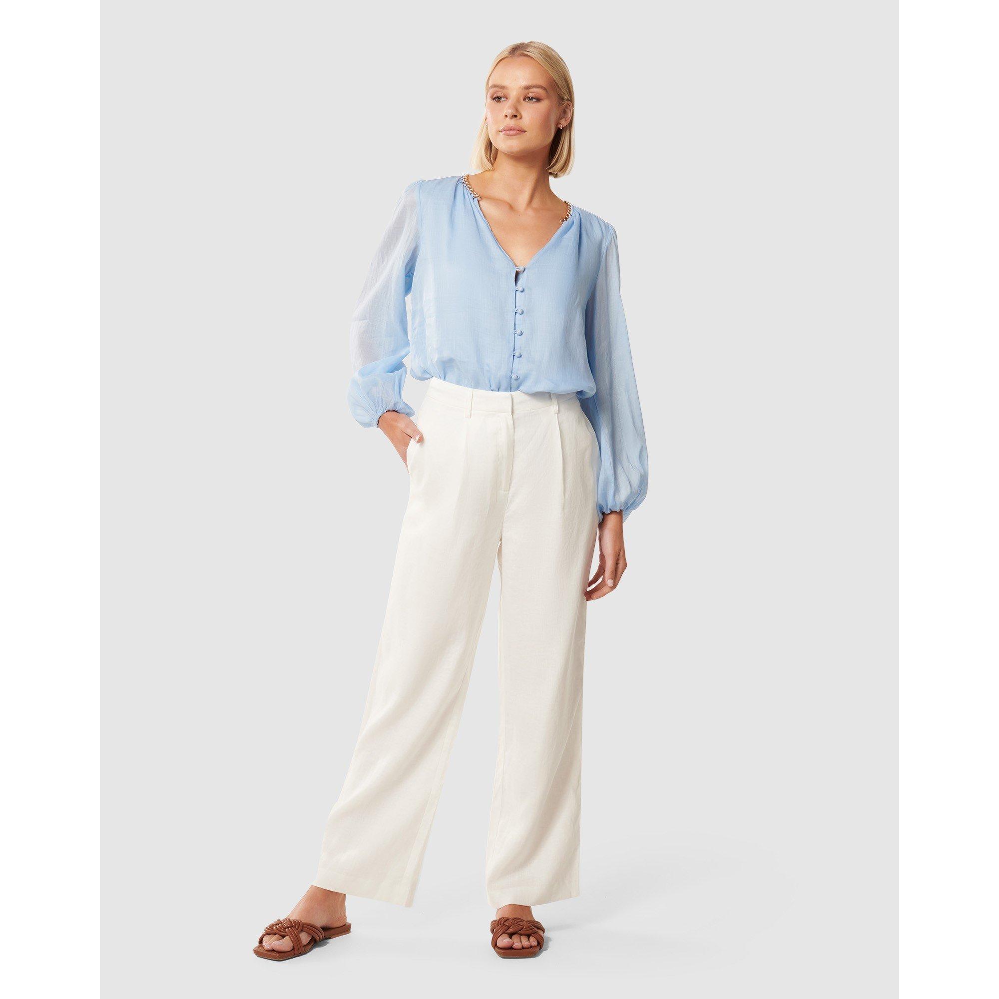 Porcelain - Forever New - Brya Linen Pants - 6