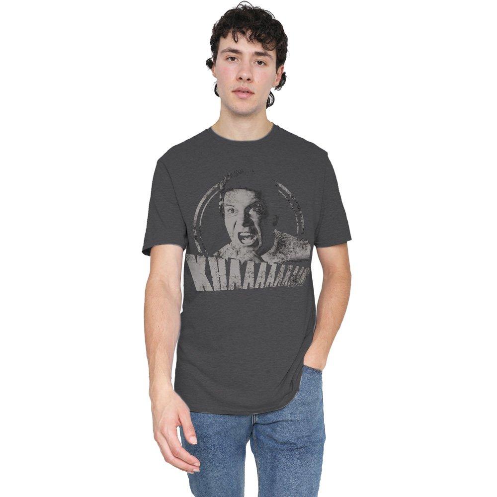 Grey - Star Trek - Star Trek Khan Distressed T-Shirt Charcoal - 1