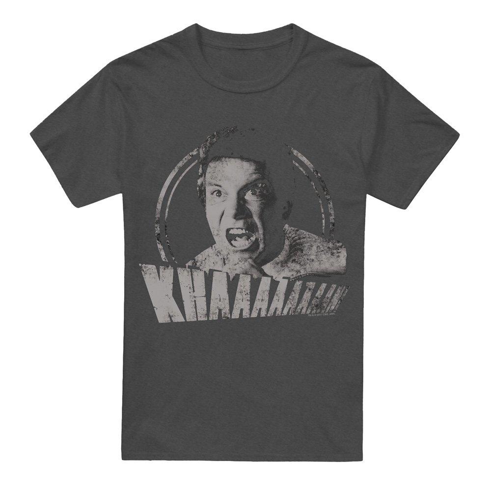Grey - Star Trek - Star Trek Khan Distressed T-Shirt Charcoal - 4