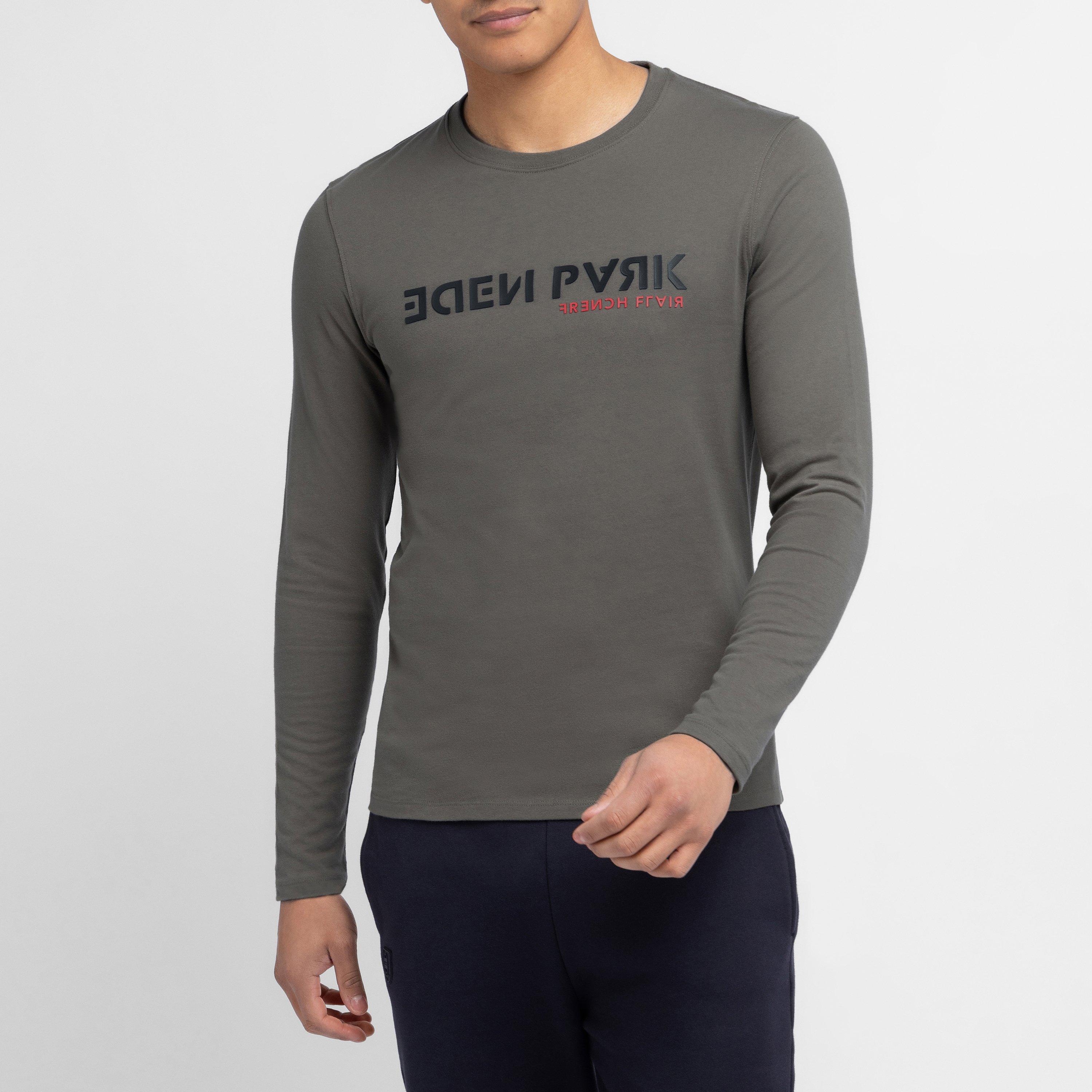 Grm18 - Eden Park - Grey long-sleeved T-shirt - 1