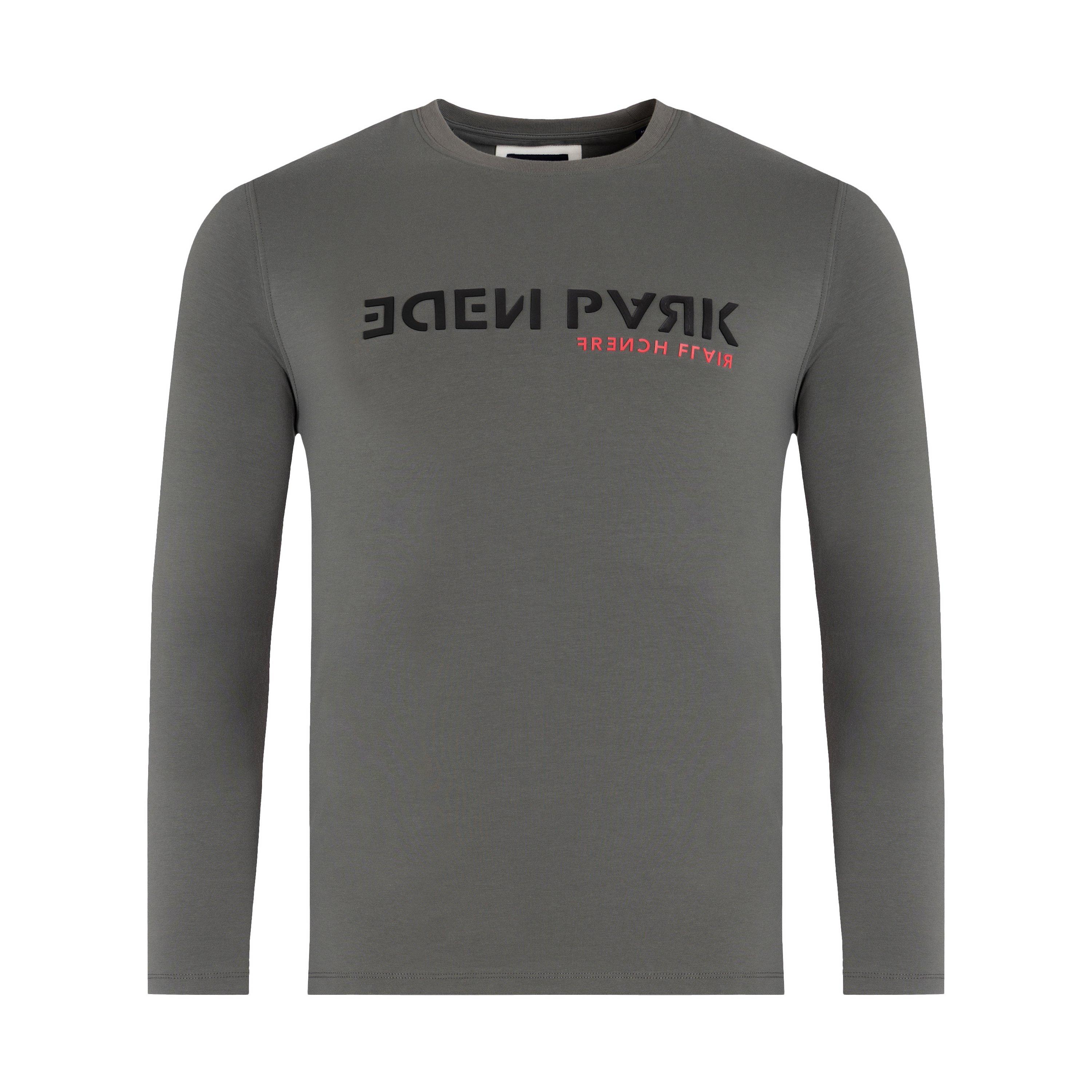Grm18 - Eden Park - Grey long-sleeved T-shirt - 2