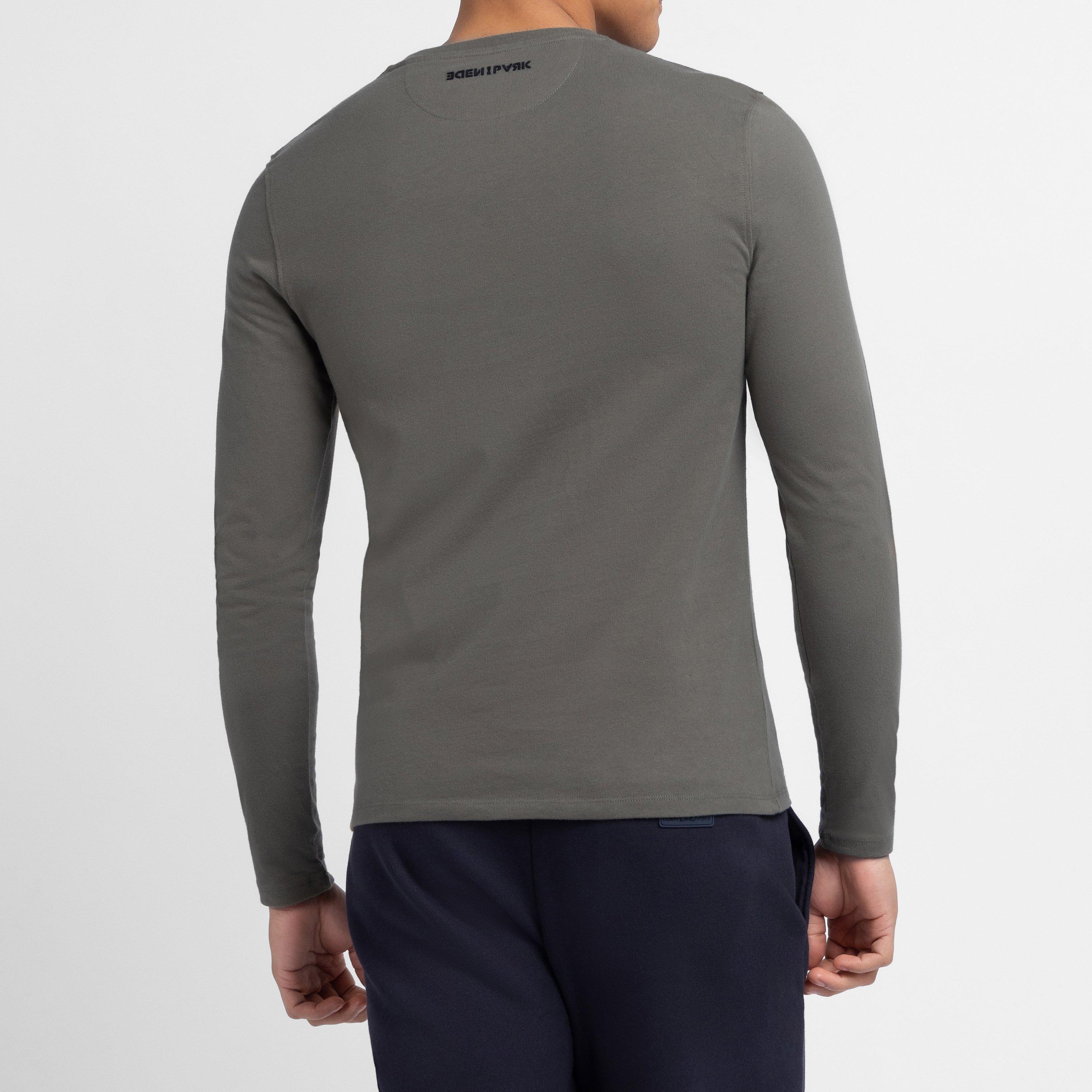 Grm18 - Eden Park - Grey long-sleeved T-shirt - 3
