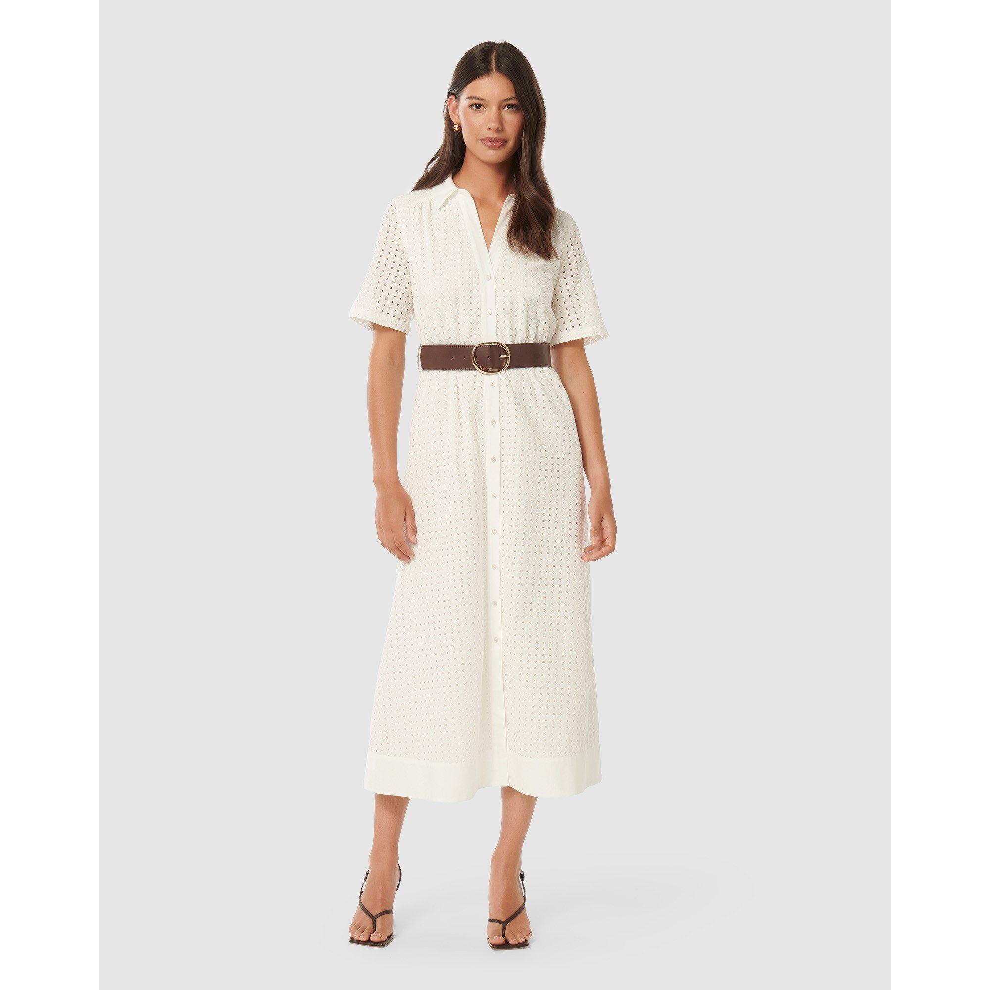 Porcelain - Forever New - Tyler Embroidered Midi Dress - 2