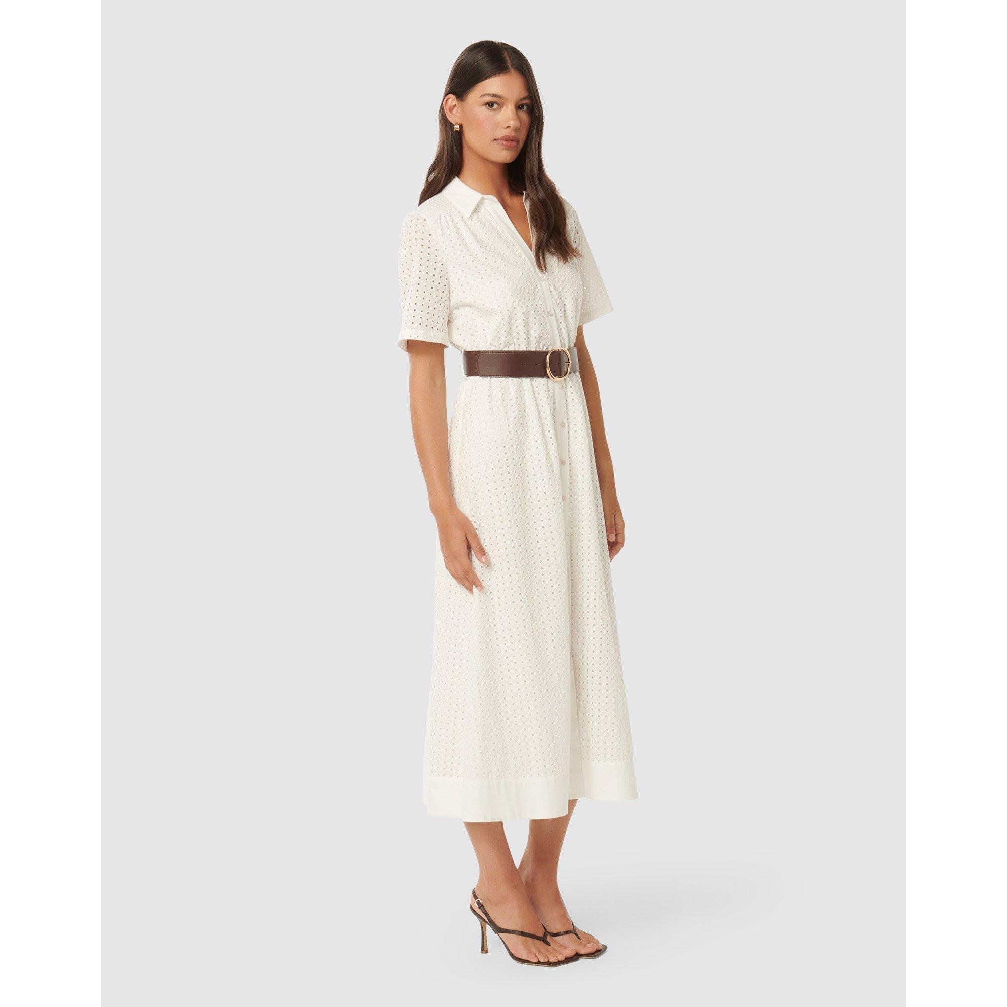 Porcelain - Forever New - Tyler Embroidered Midi Dress - 4