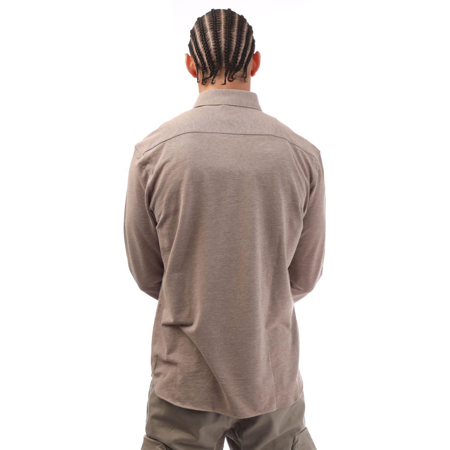 Beige - Boss - C-HAL Kent Jersey Shirt - 3