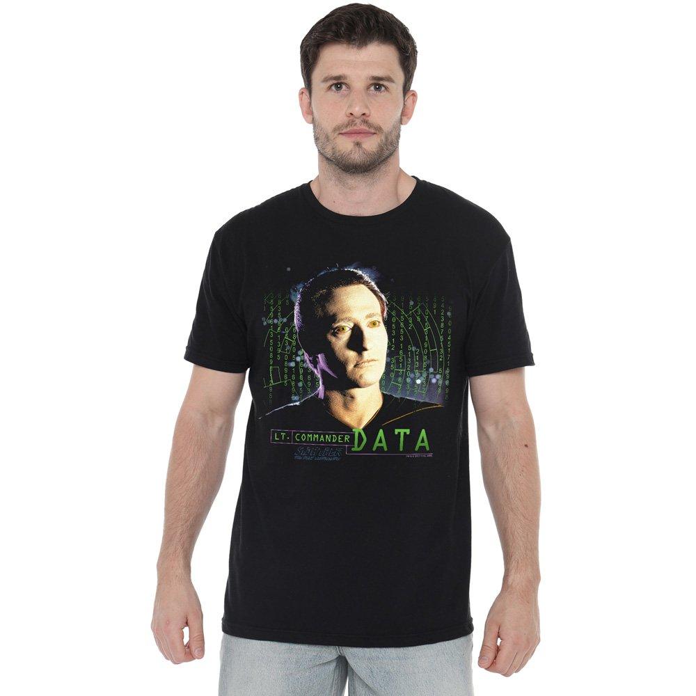Black - Star Trek - Star Trek Data T Shirt Black - 1