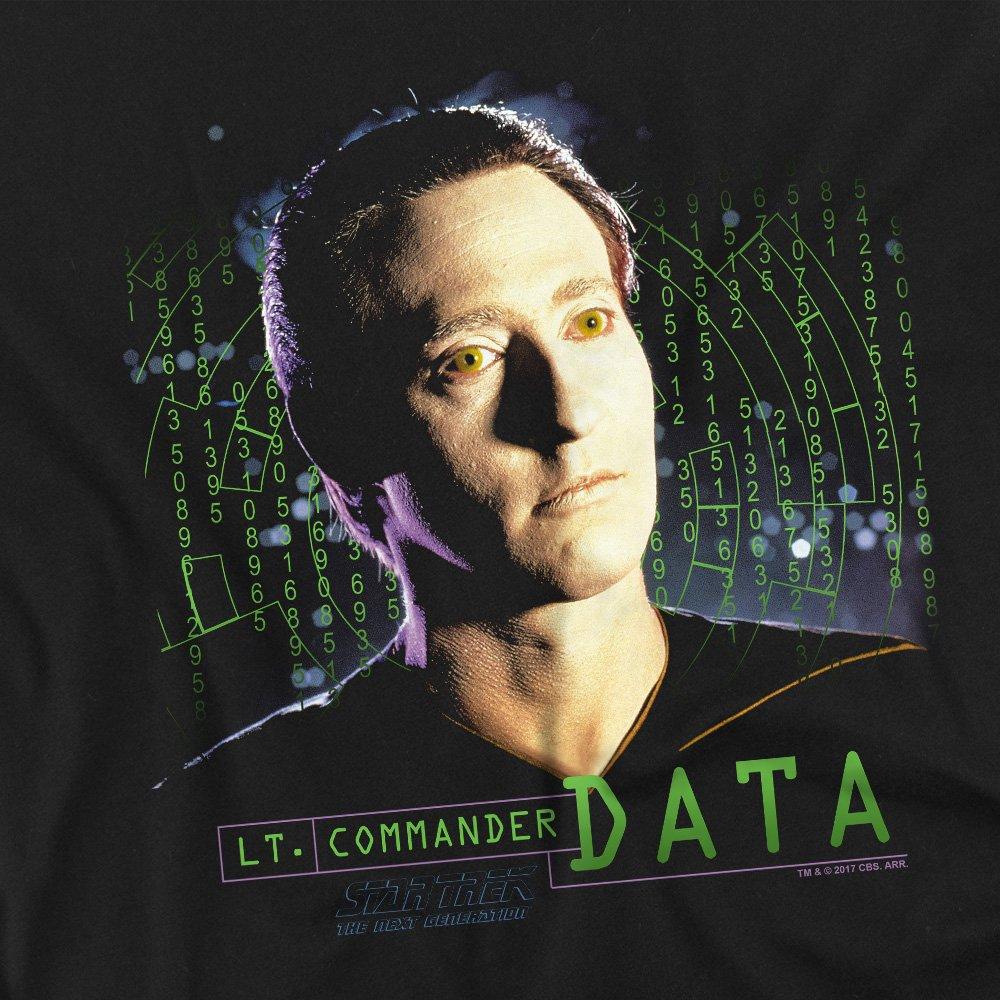 Black - Star Trek - Star Trek Data T Shirt Black - 2