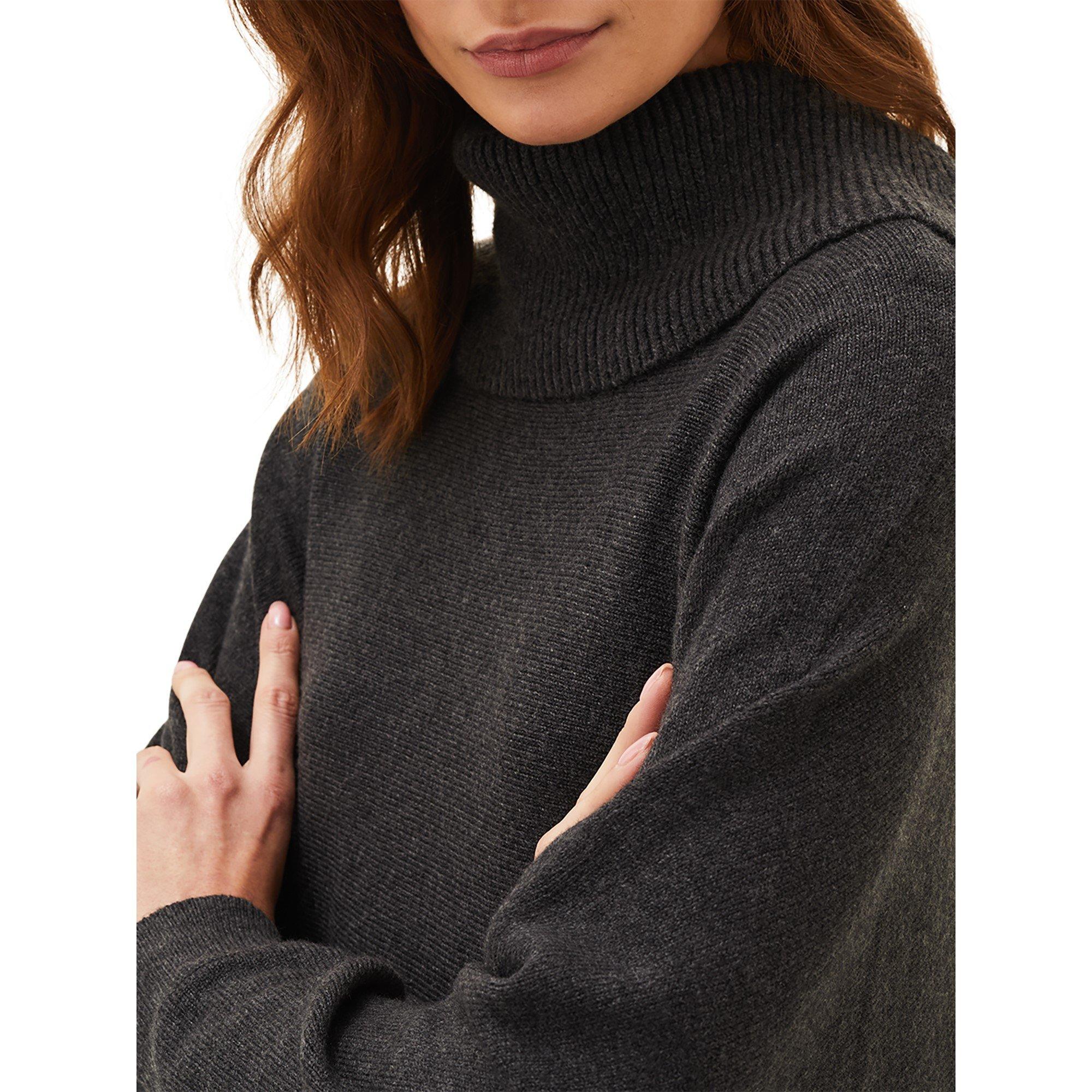 Charcoal - Phase Eight - Palmer Cowl Knit Jumper - 4
