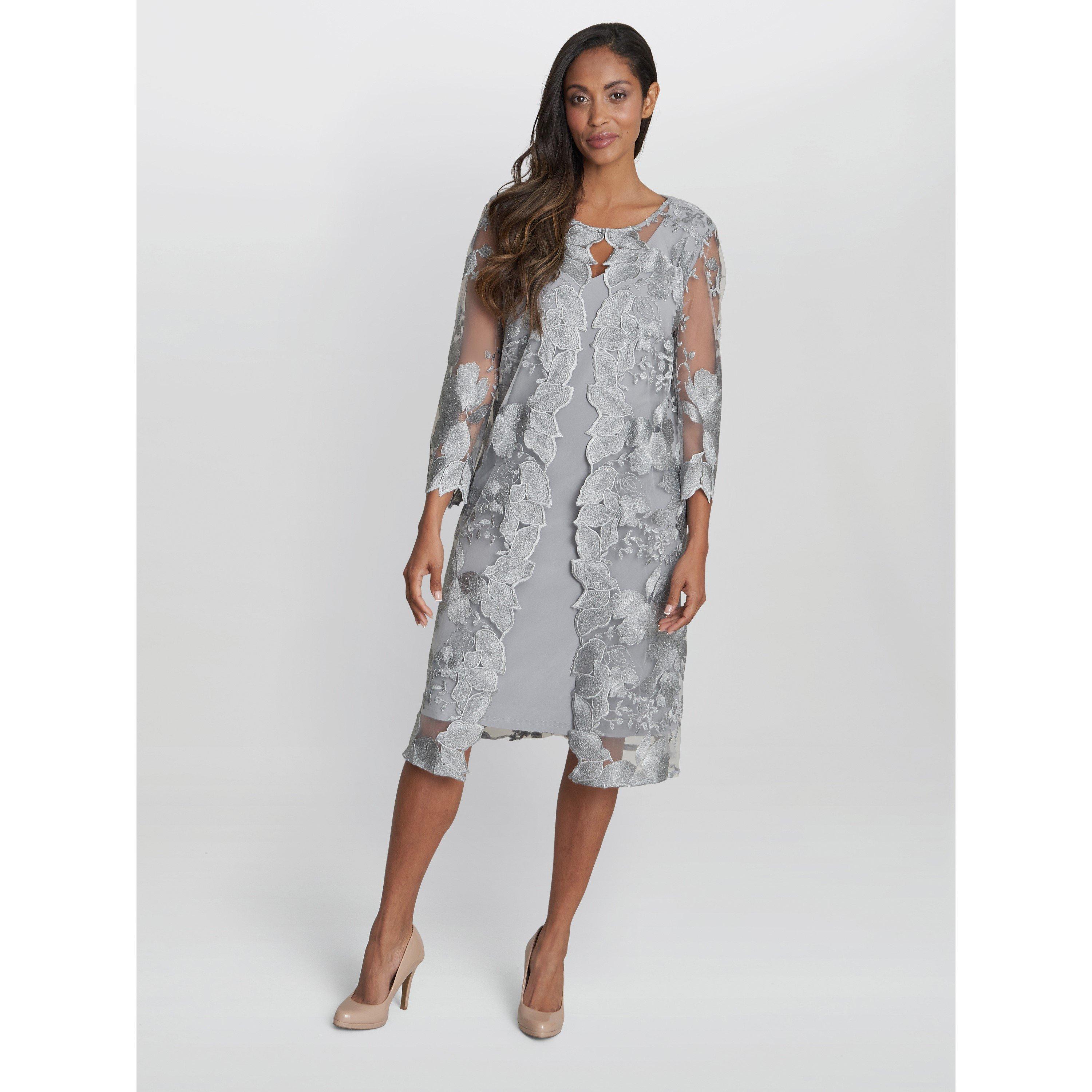 Dove - Gina Bacconi - Savoy Lace Mock Jacket With Jersey Dress - 1