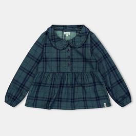 Lilly and Sid Check Collar Top In99