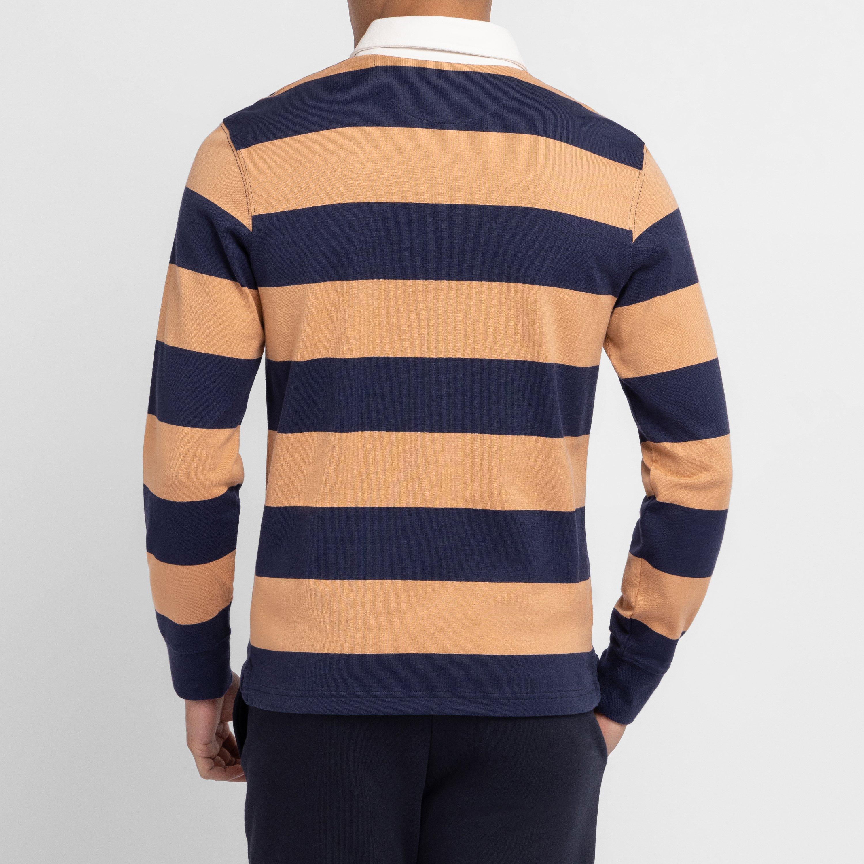 Blf3 - Eden Park - blue striped rugby shirt - 3