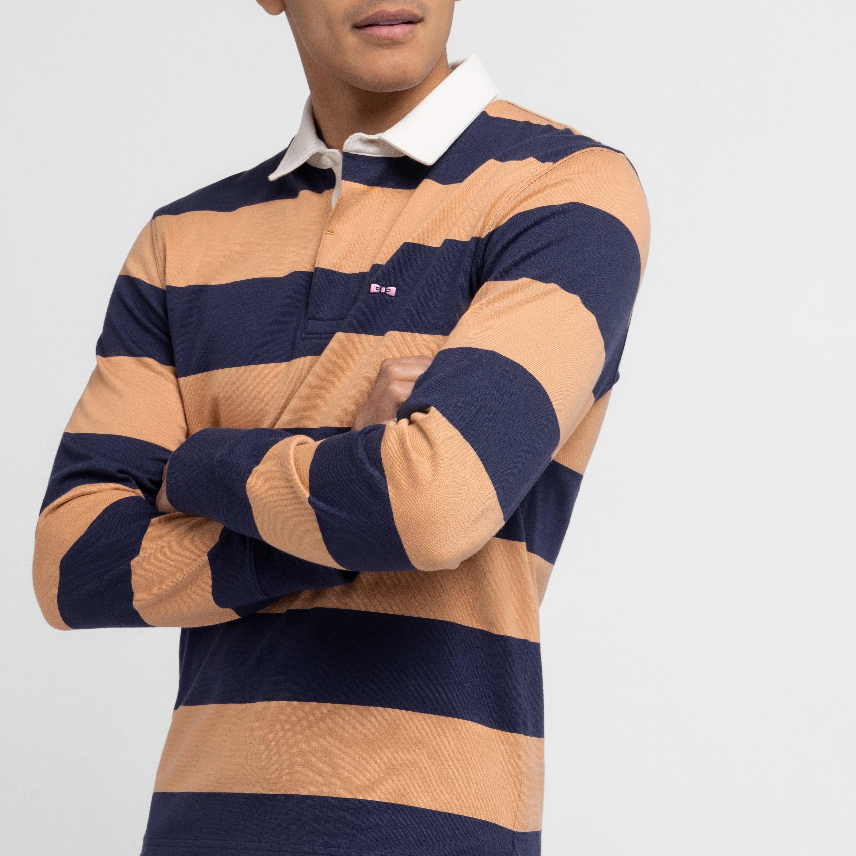 Blf3 - Eden Park - blue striped rugby shirt - 4