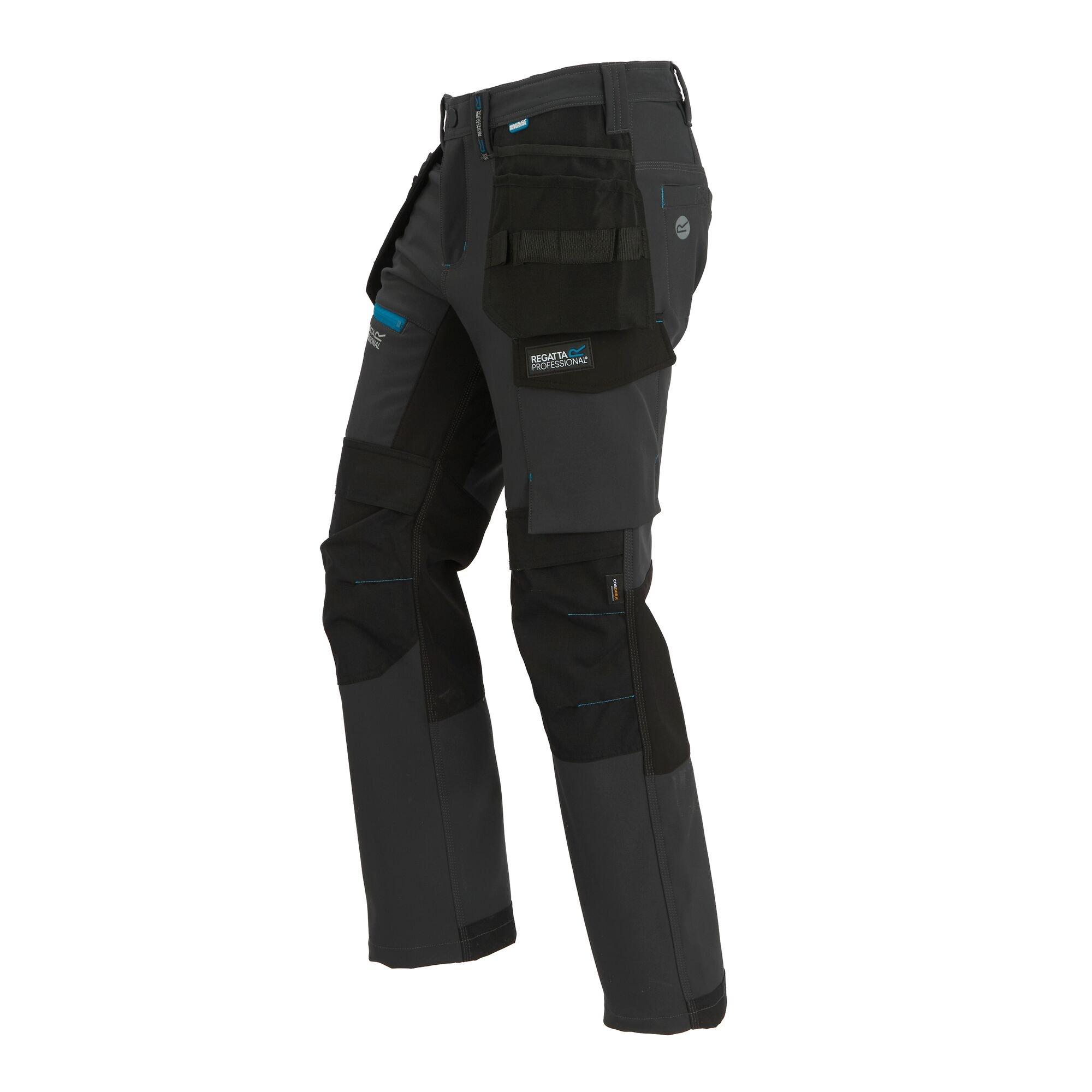 Regatta Men's Strategic Softshell Work Trousers - Ash - 38 R