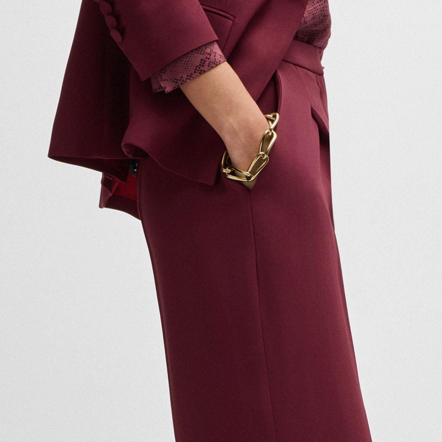 Red - Boss - Tozera Regular-Fit Trousers - 3