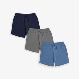 Threadbare 3-Pack Popcorn Textured Cotton Lounge Shorts