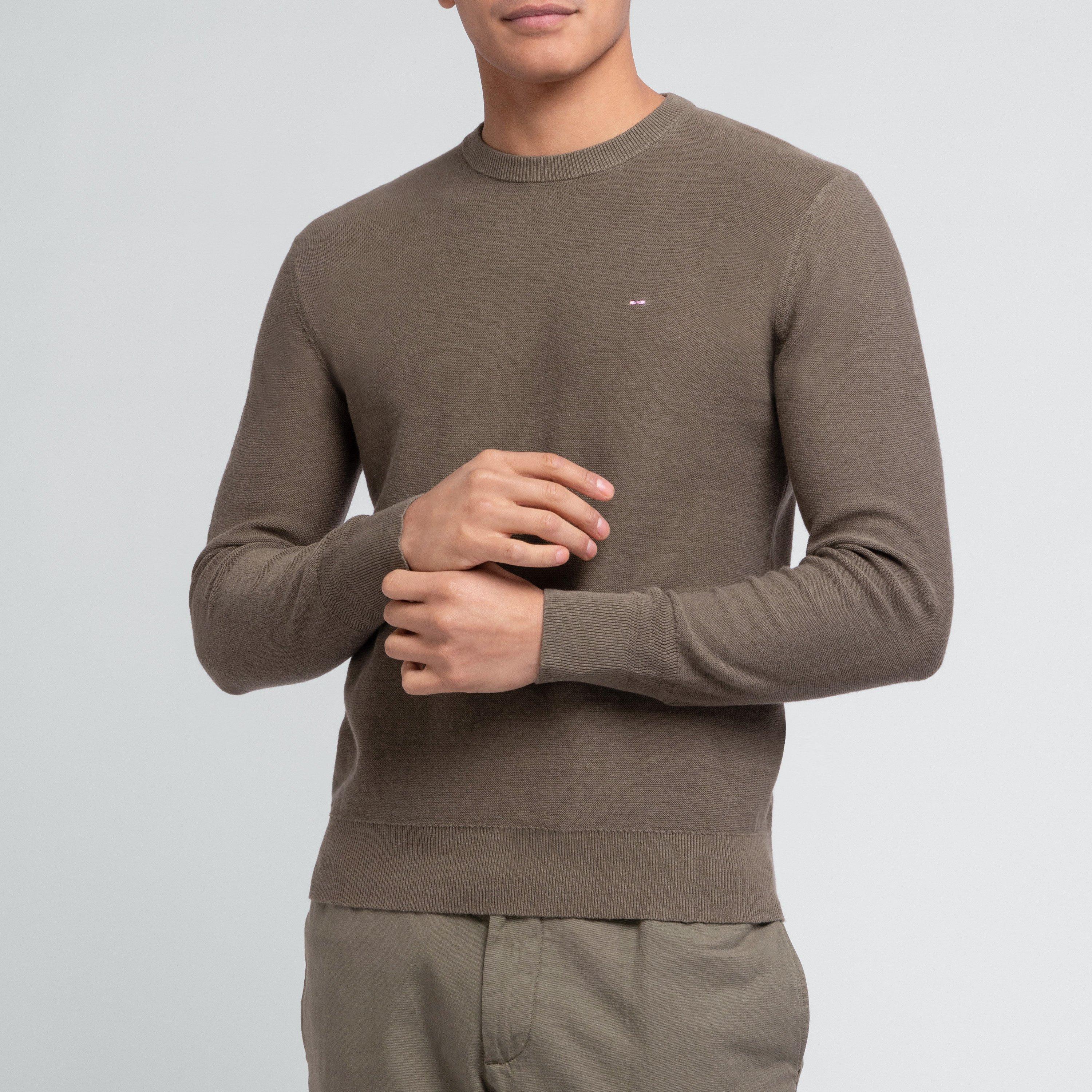 Kam11 - Eden Park - Light blue jumper in a linen blend - 2