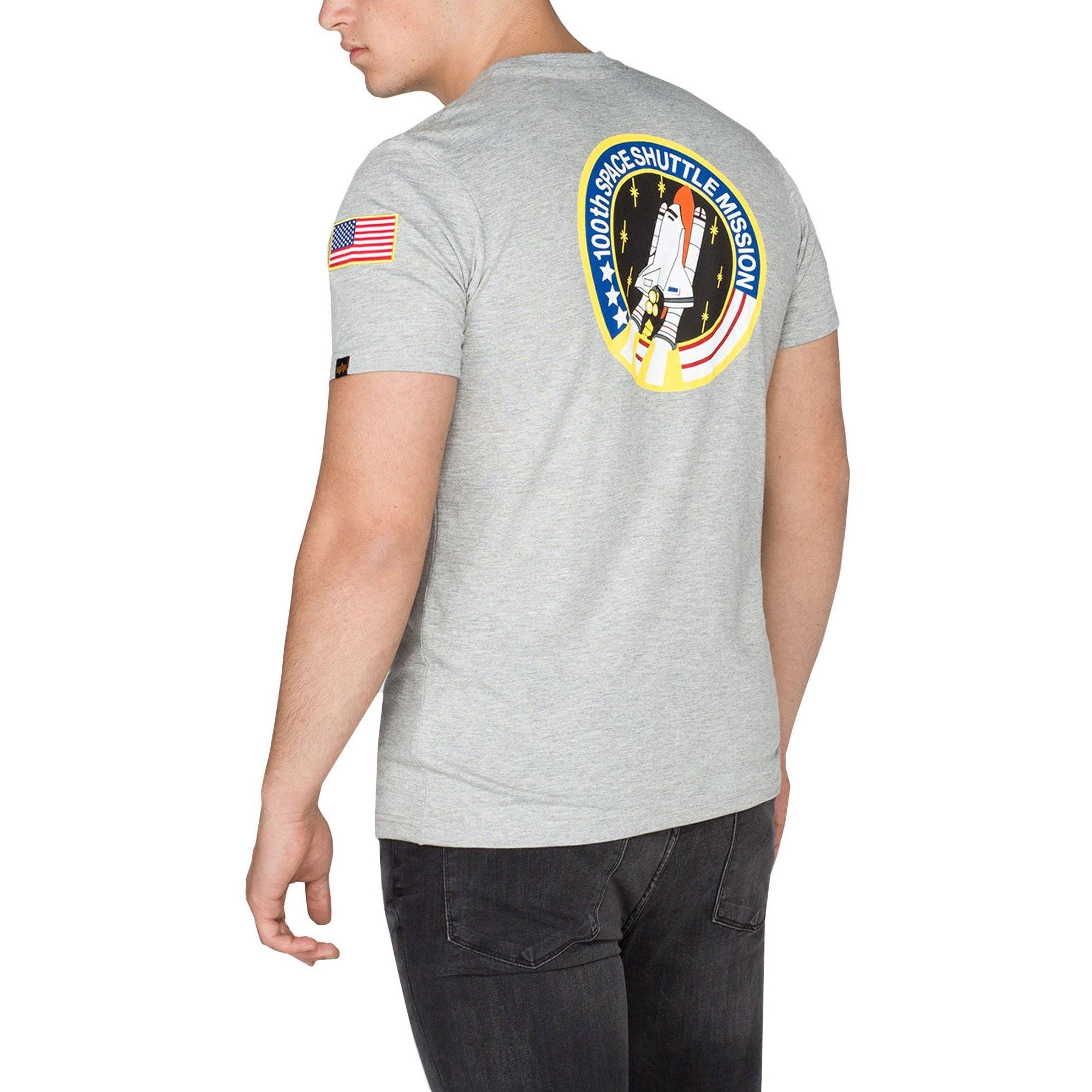 17 Grey Heather - Alpha Industries - Space Shuttle T-Shirt - 3