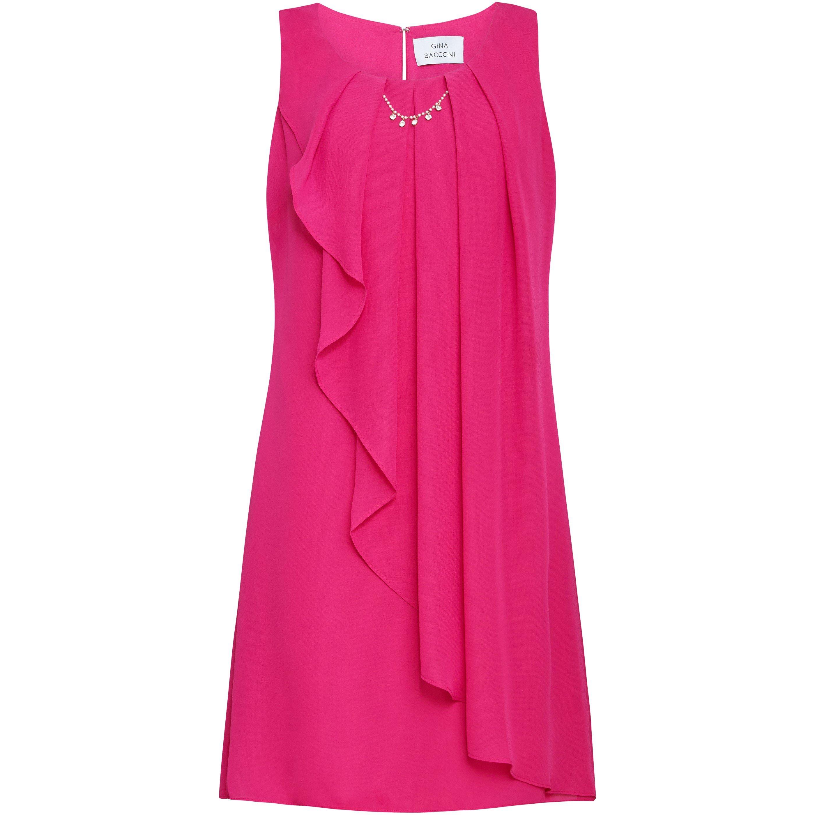 Fuchsia - Gina Bacconi - Clarissa A-Line Dress - 2