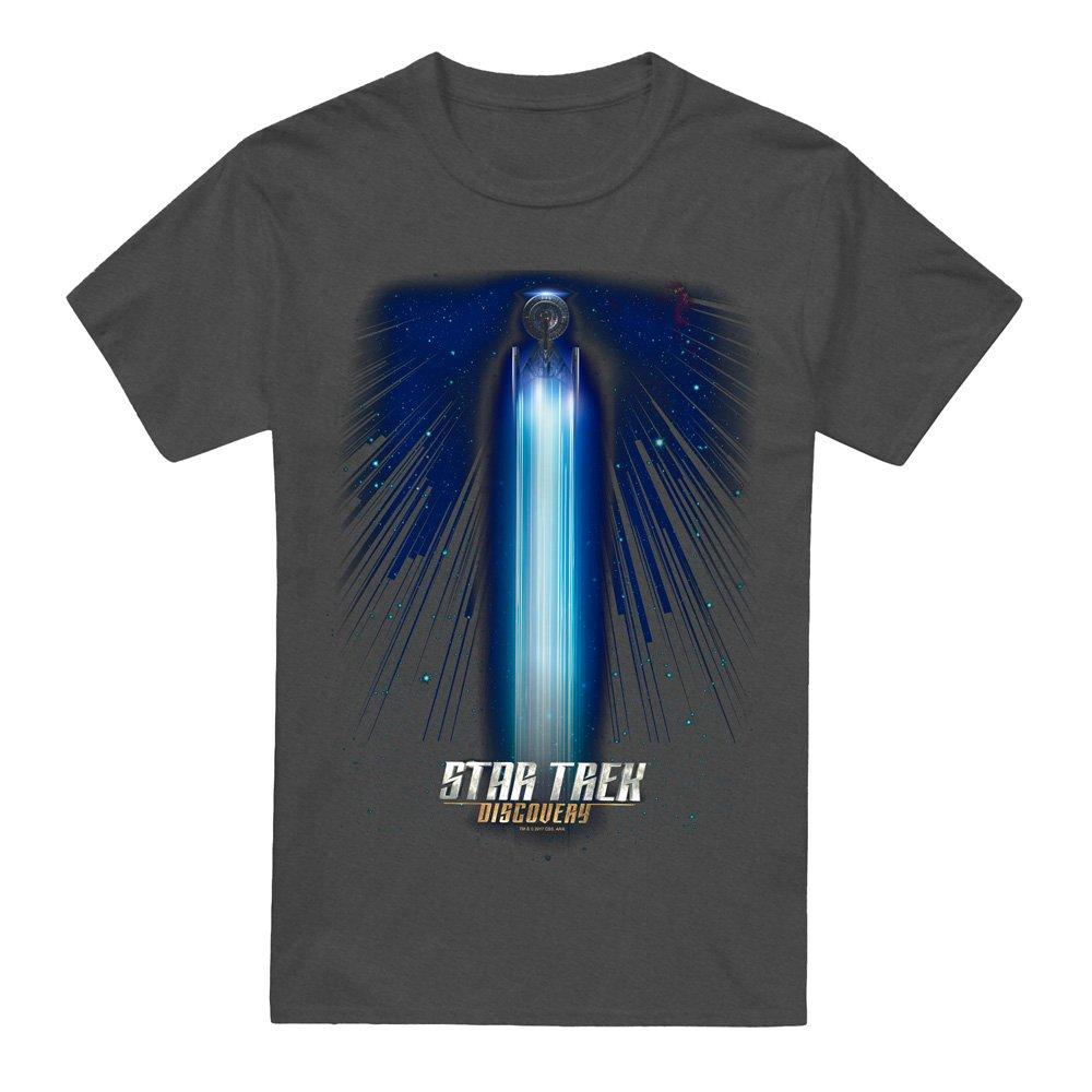 Grey - Star Trek - Star Trek Discovery Beams T-Shirt Charcoal - 4