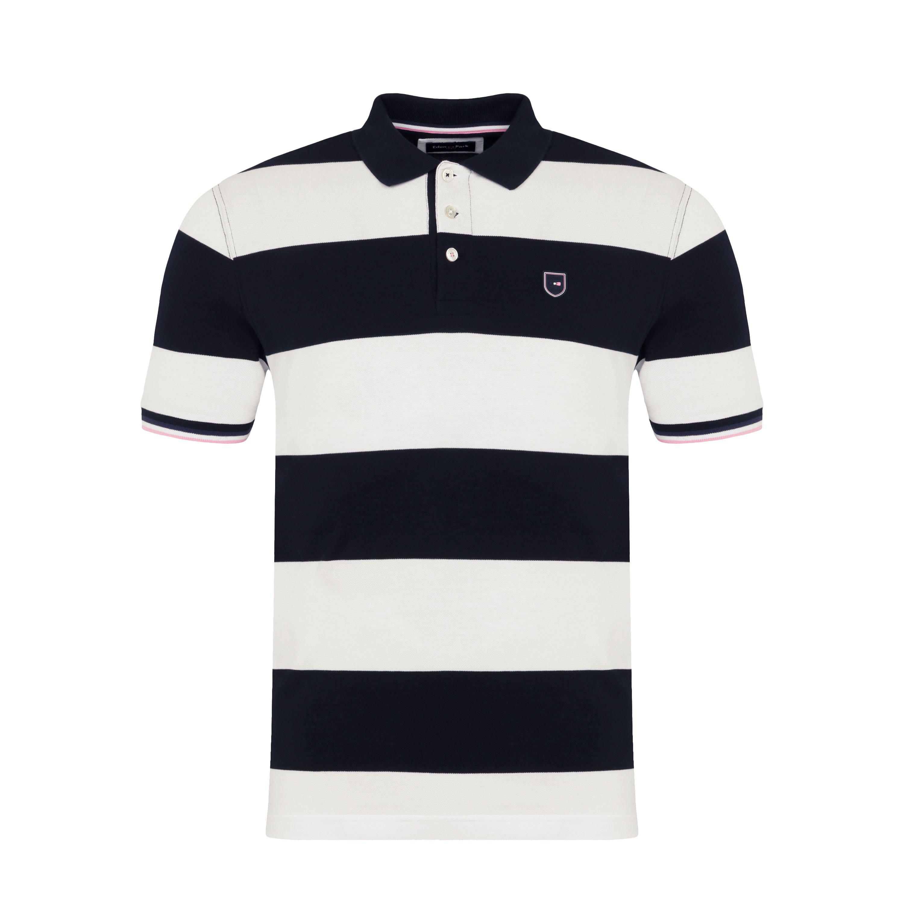Bc - Eden Park - White striped polo shirt - 1