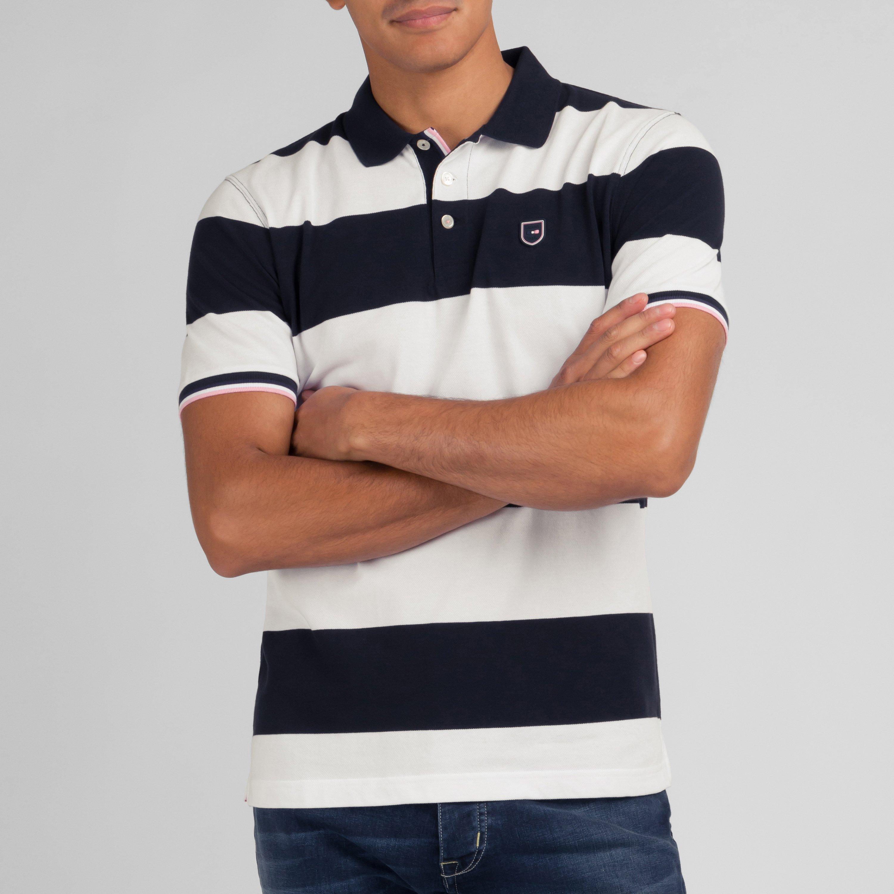 Bc - Eden Park - White striped polo shirt - 2