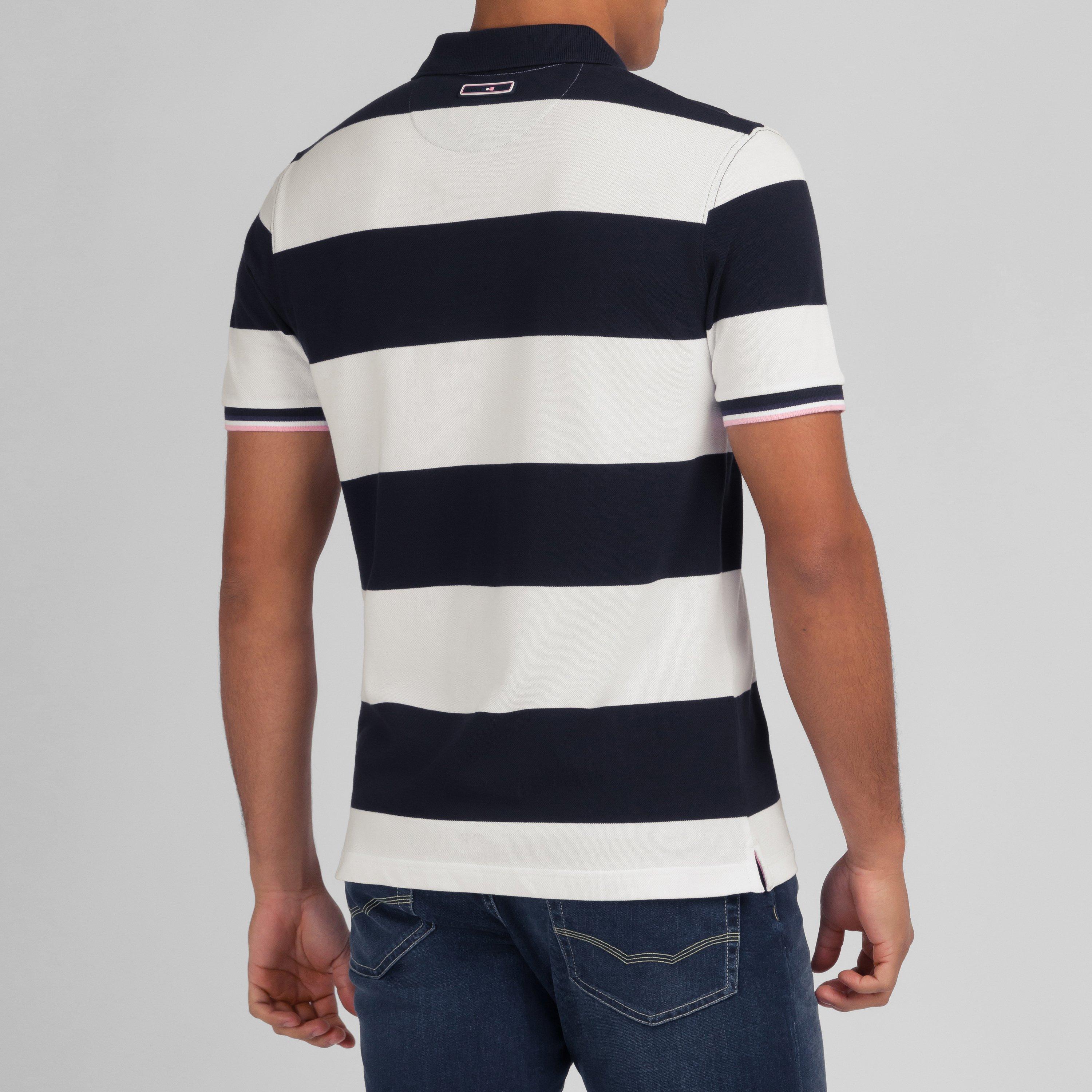 Bc - Eden Park - White striped polo shirt - 3