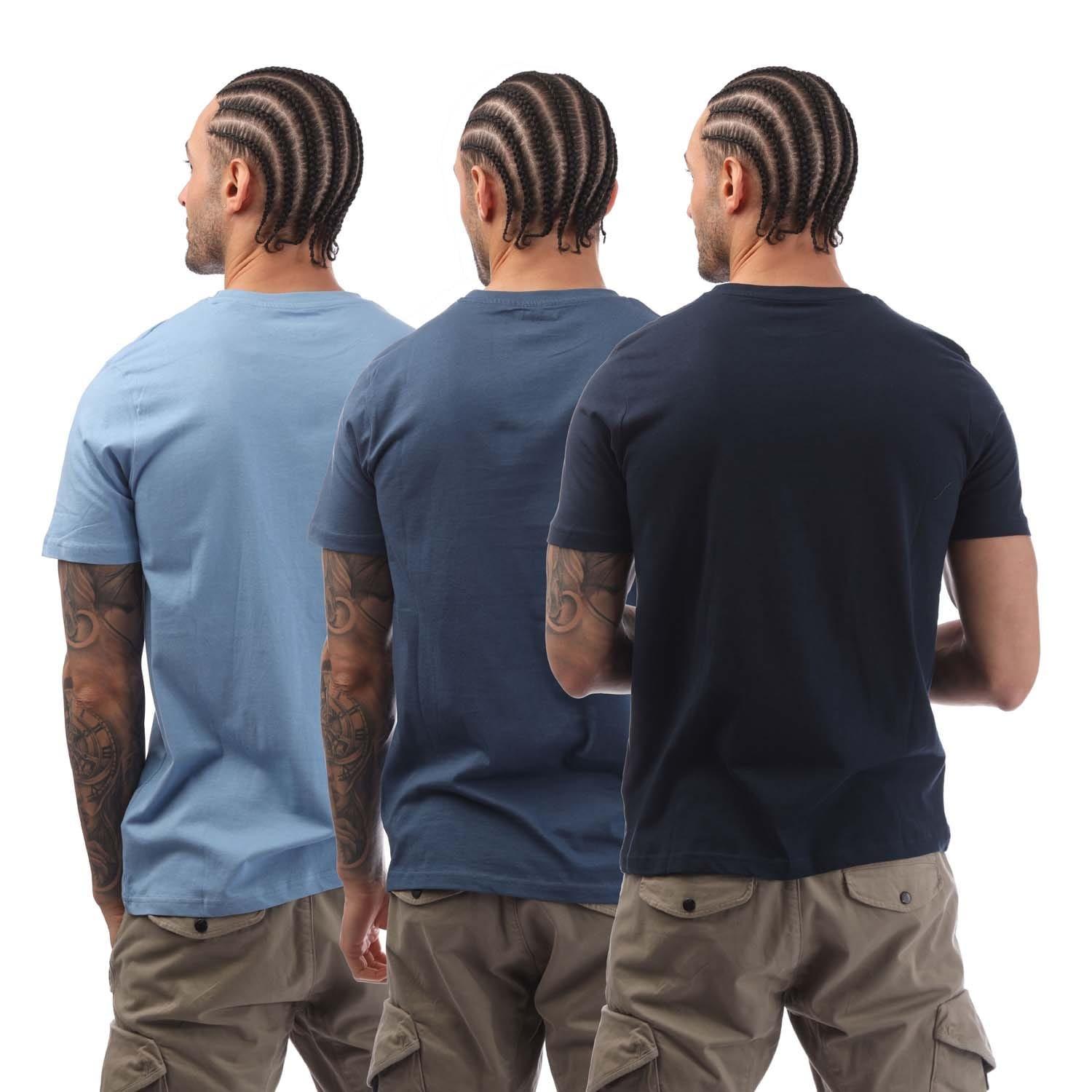 Blue - Farah - Labo 3 Pack T-Shirt - 2