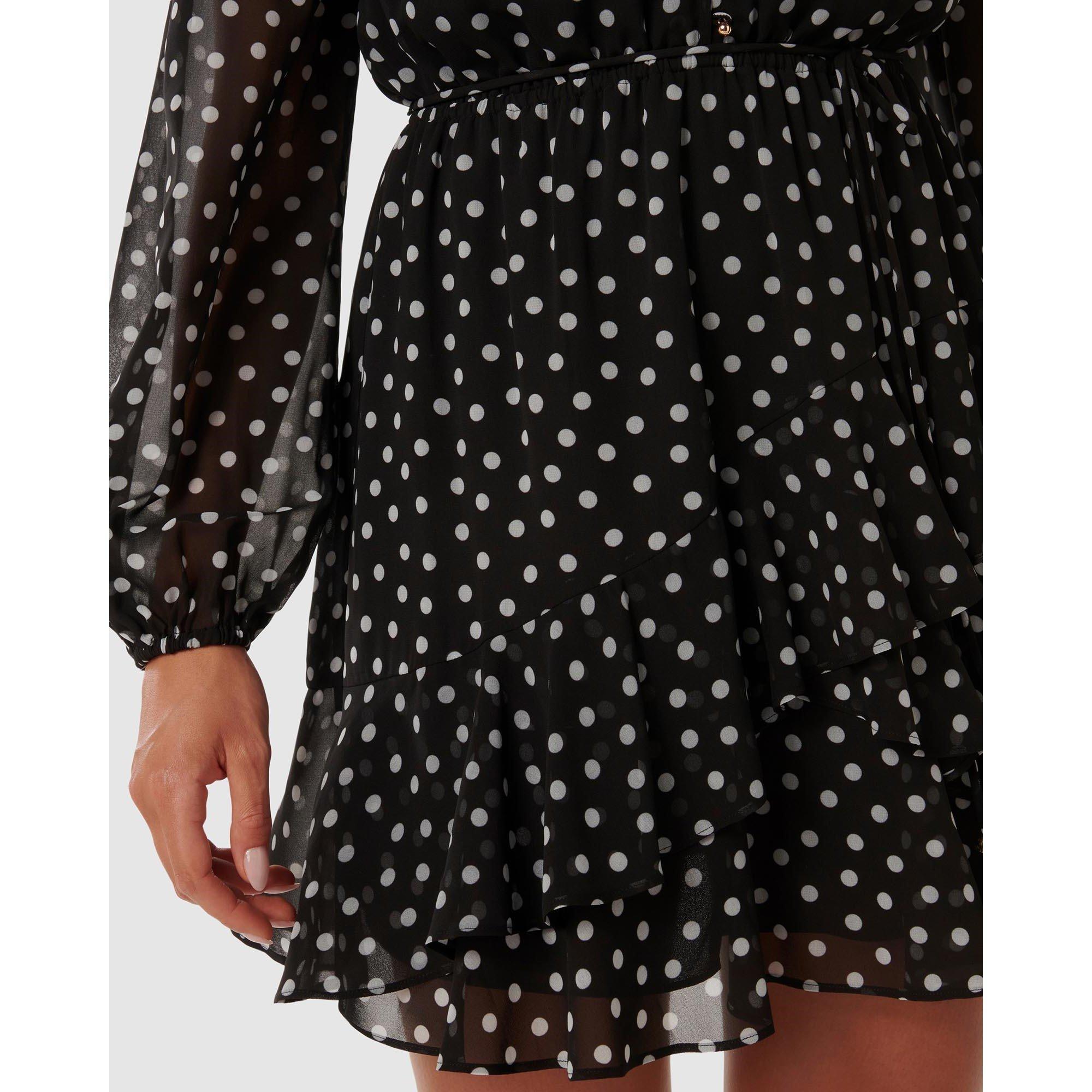 Black Savona Sp - Forever New - Esra Button Front Mini Dress - 4