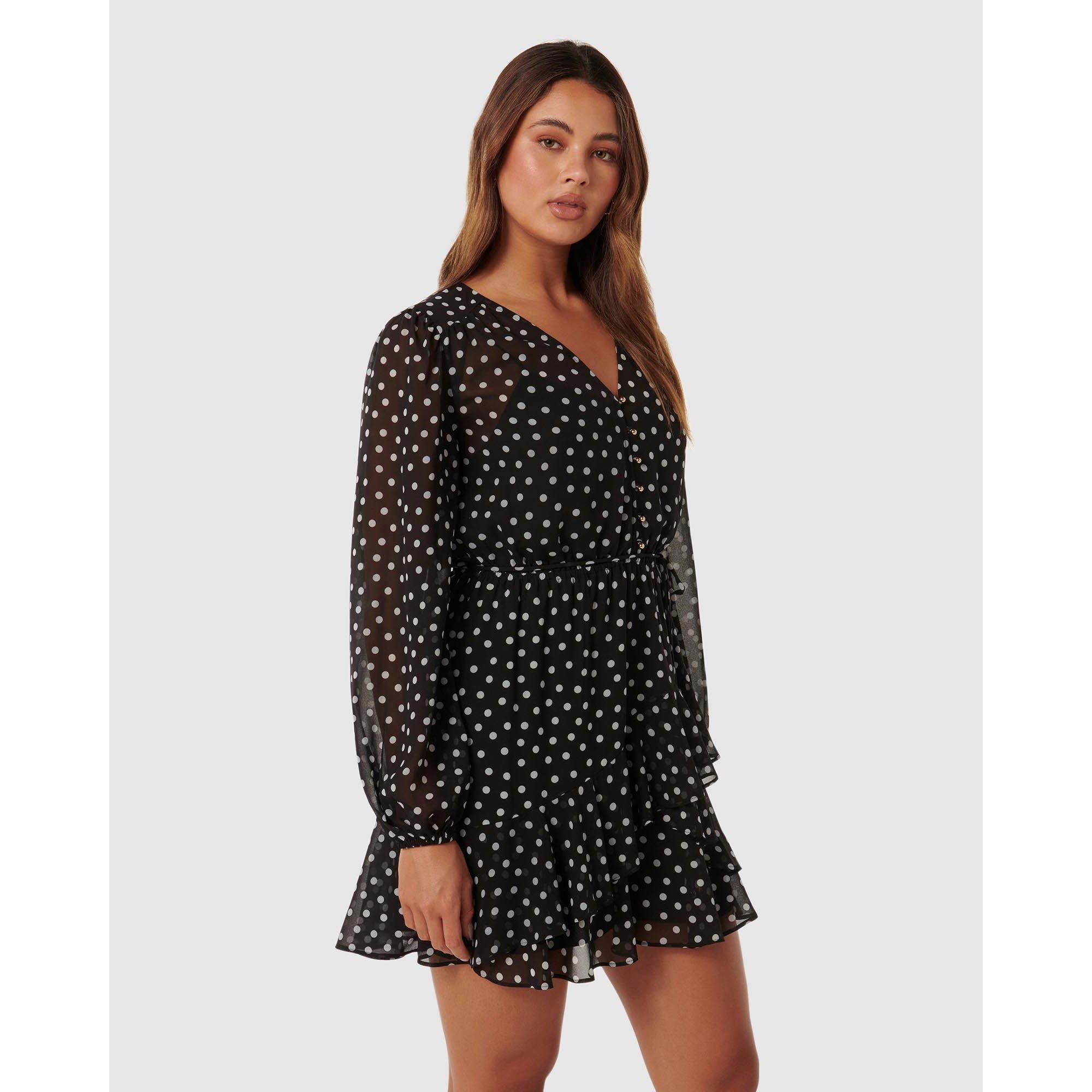 Black Savona Sp - Forever New - Esra Button Front Mini Dress - 5