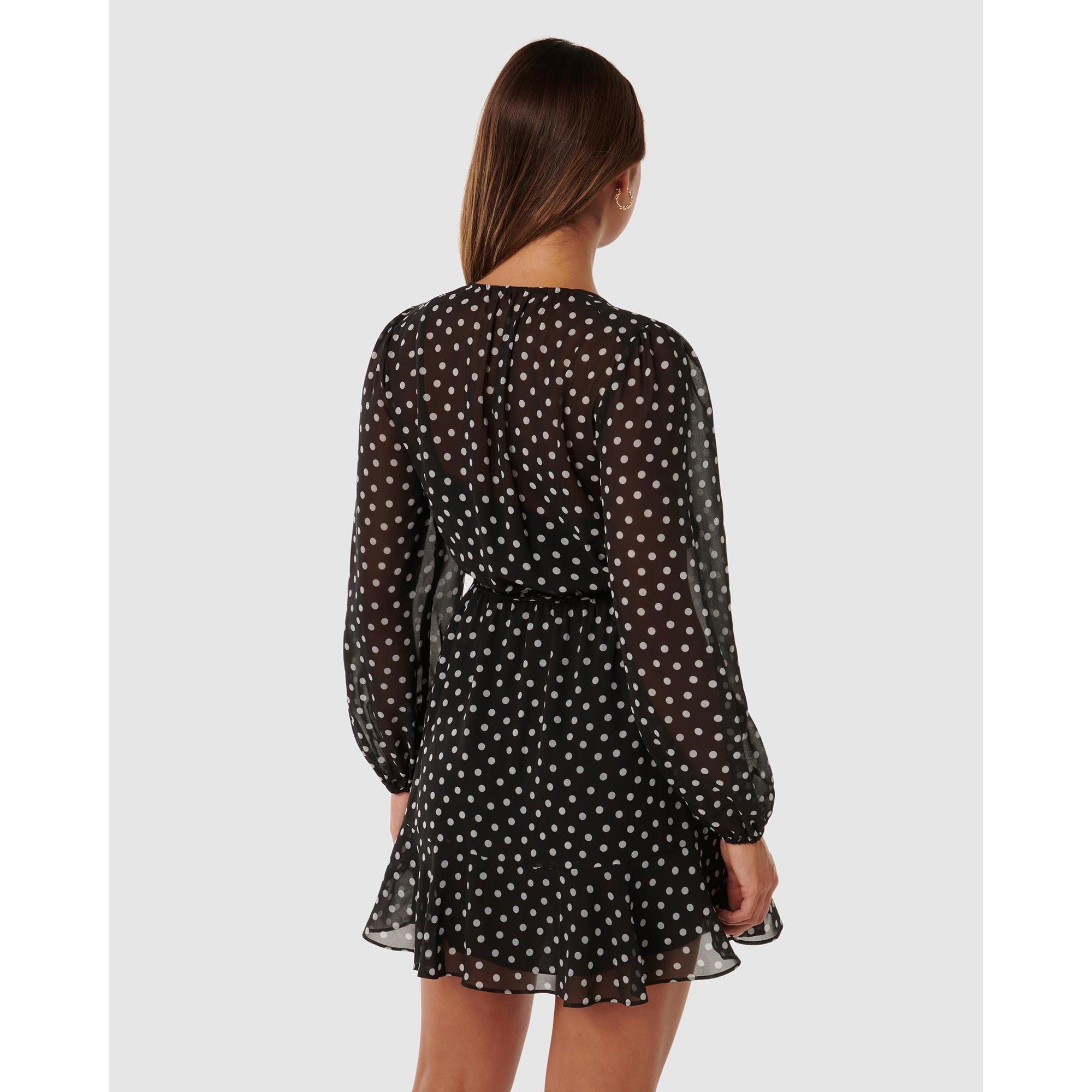 Black Savona Sp - Forever New - Esra Button Front Mini Dress - 6