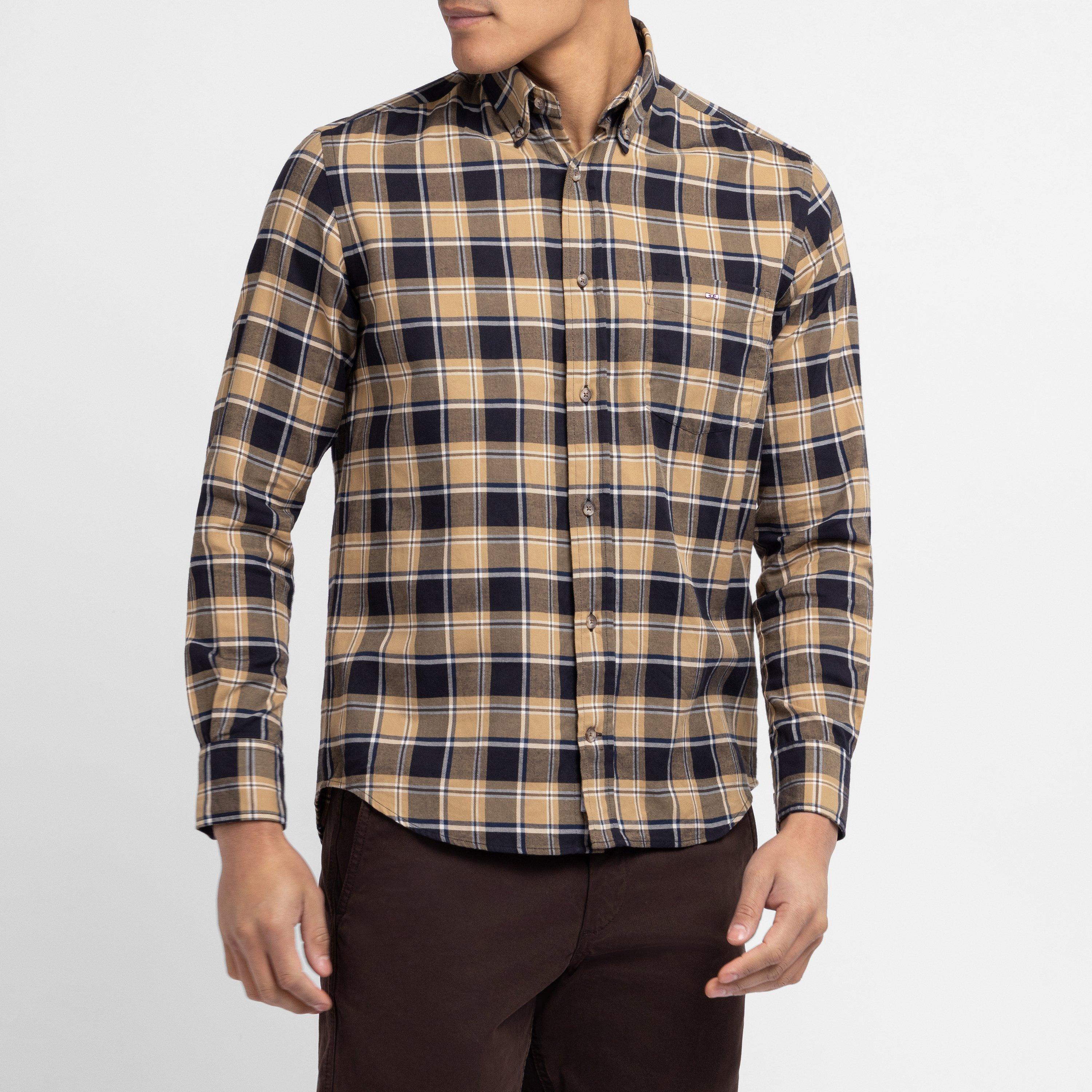 No - Eden Park - Black chequered flannel shirt - 2