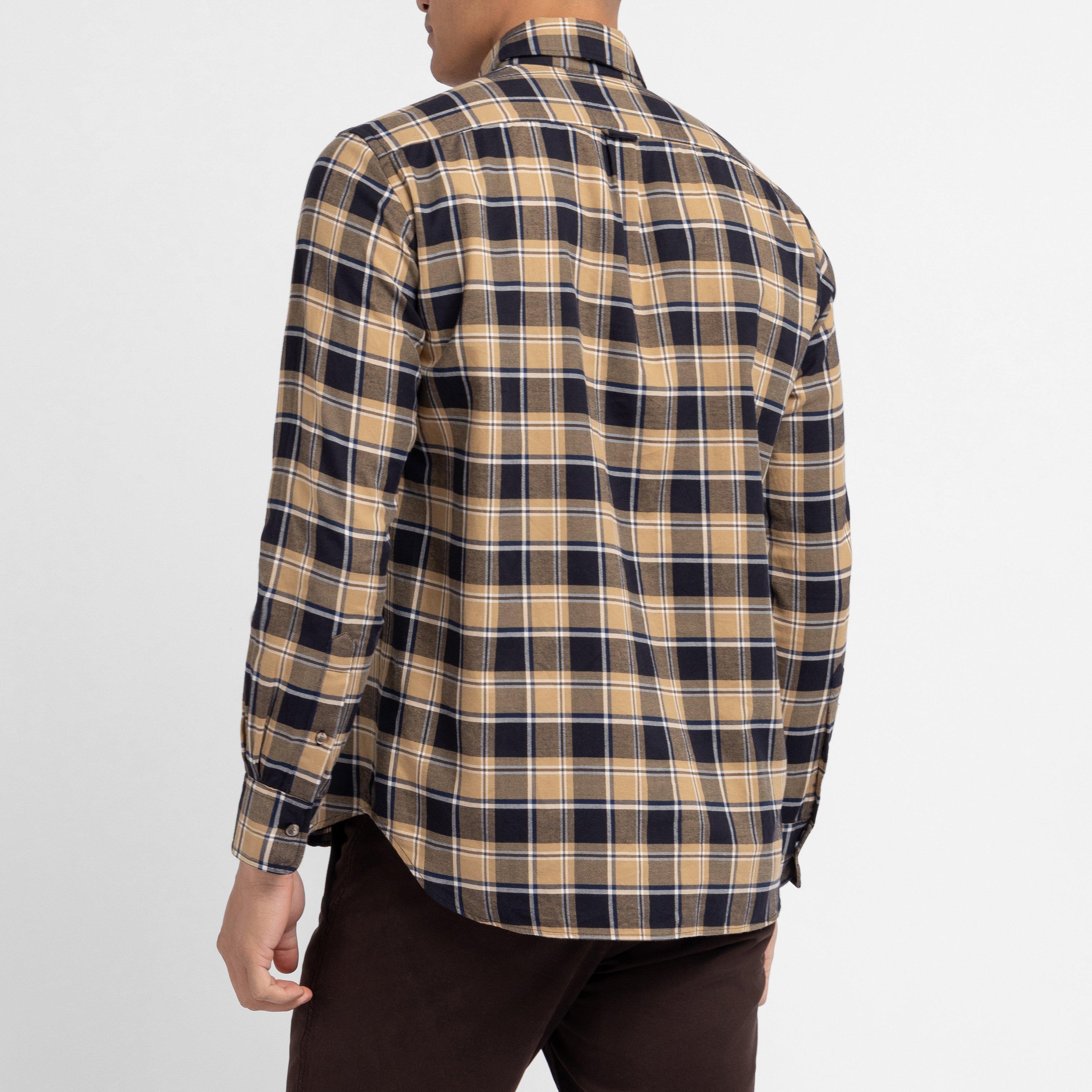 No - Eden Park - Black chequered flannel shirt - 3