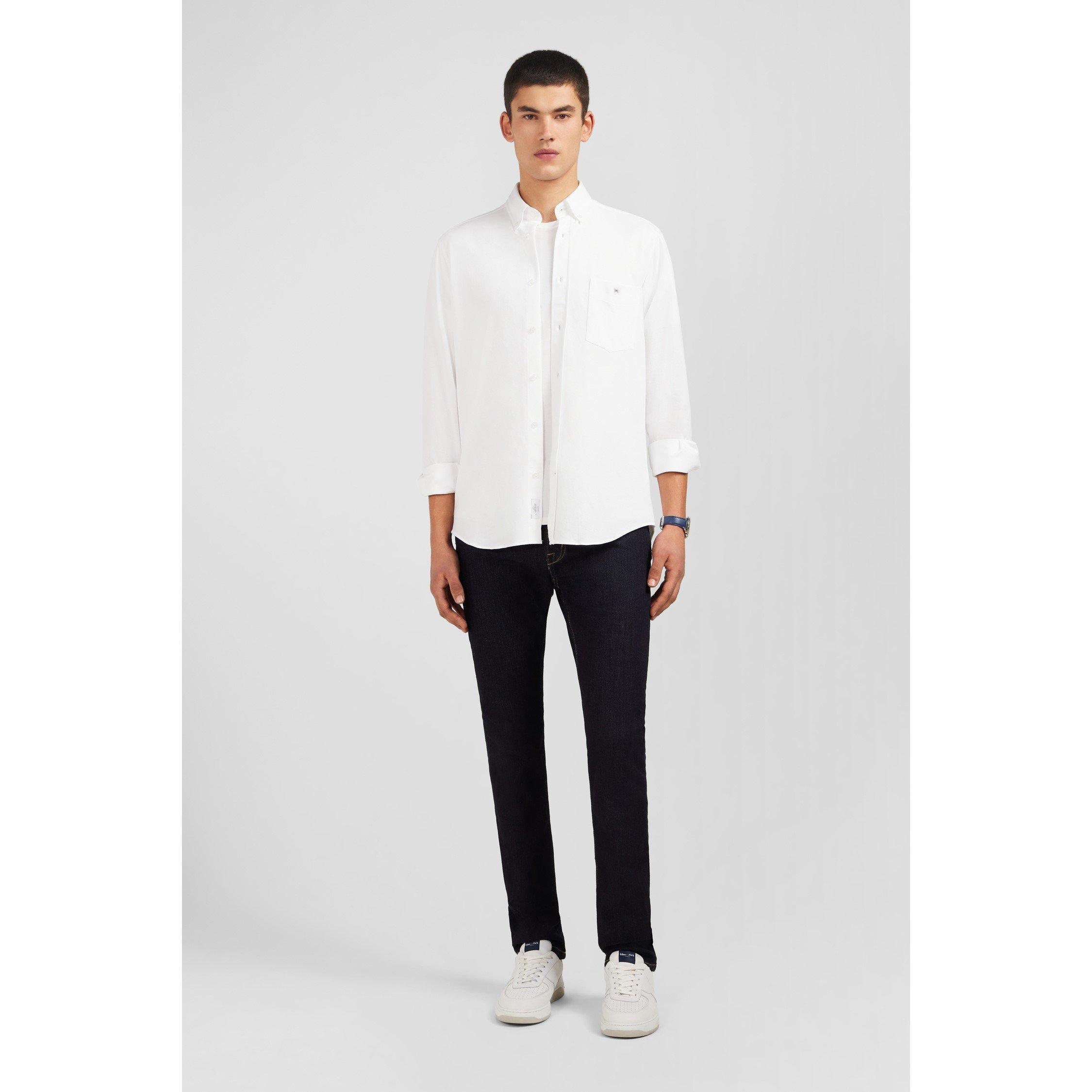 Bc - Eden Park - White pinpoint cotton shirt - 3