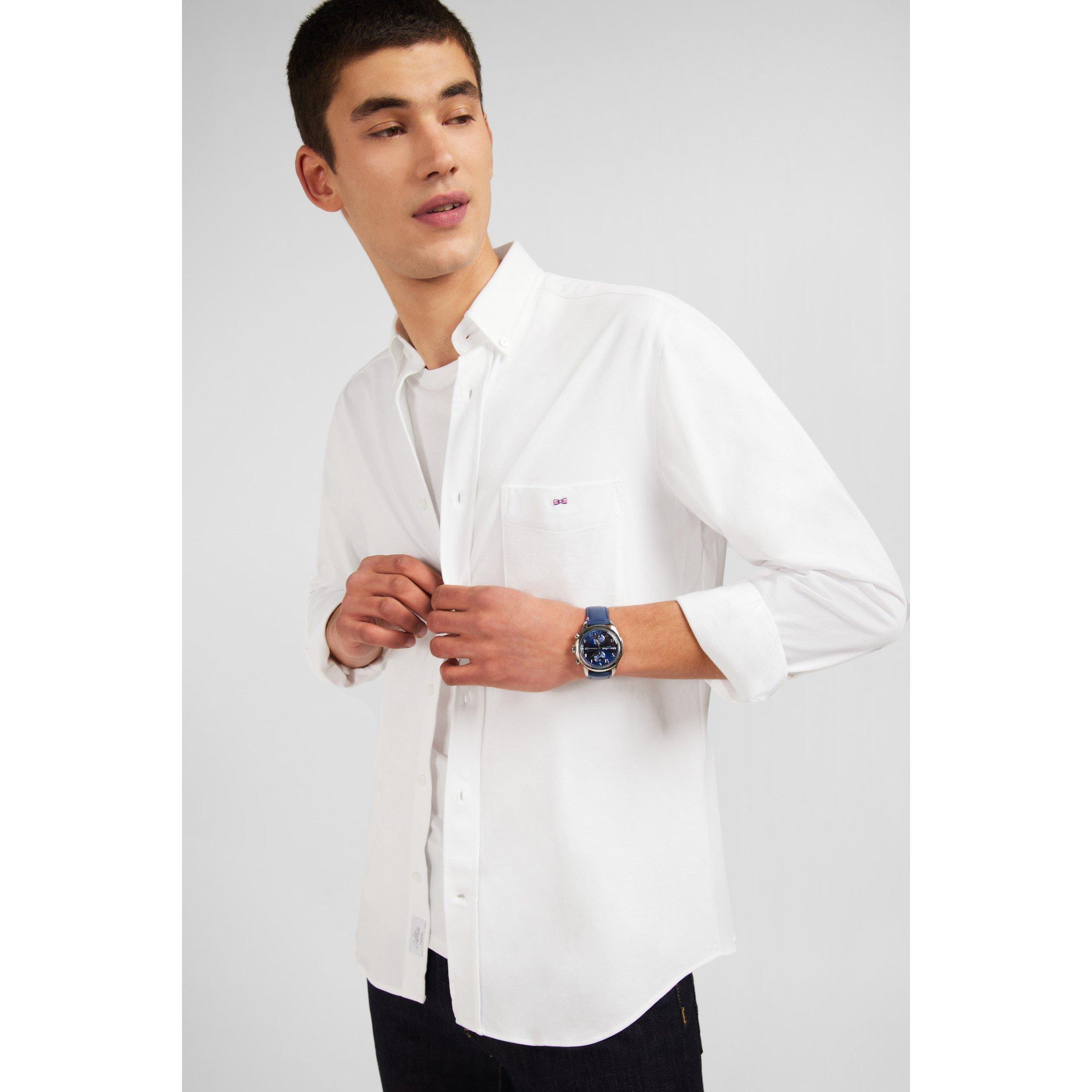 Bc - Eden Park - White pinpoint cotton shirt - 4