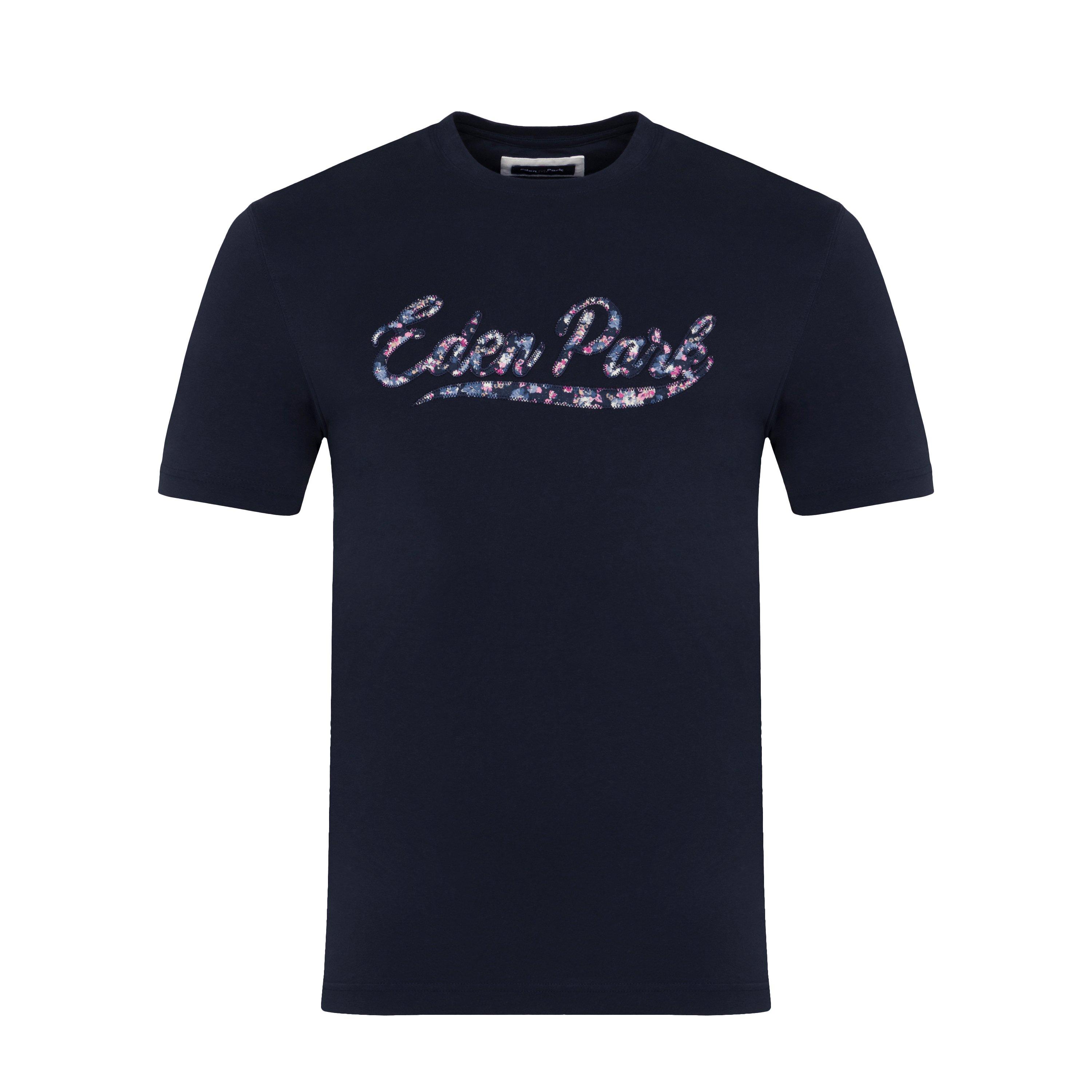 Blf - Eden Park - Dark blue T-shirt with lettering - 1