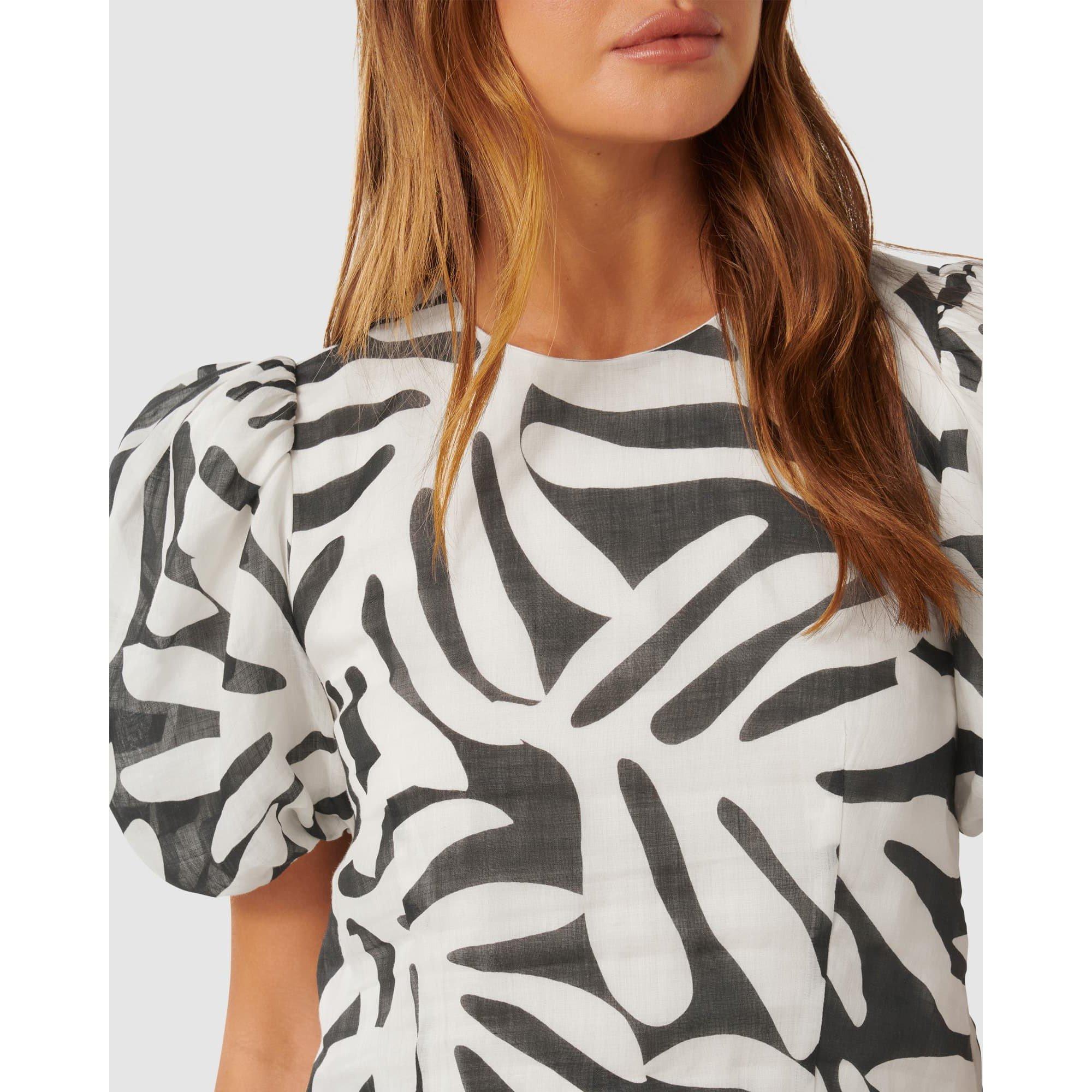 Milos Leaf - Forever New - Lula Puff Sleeves Top - 4